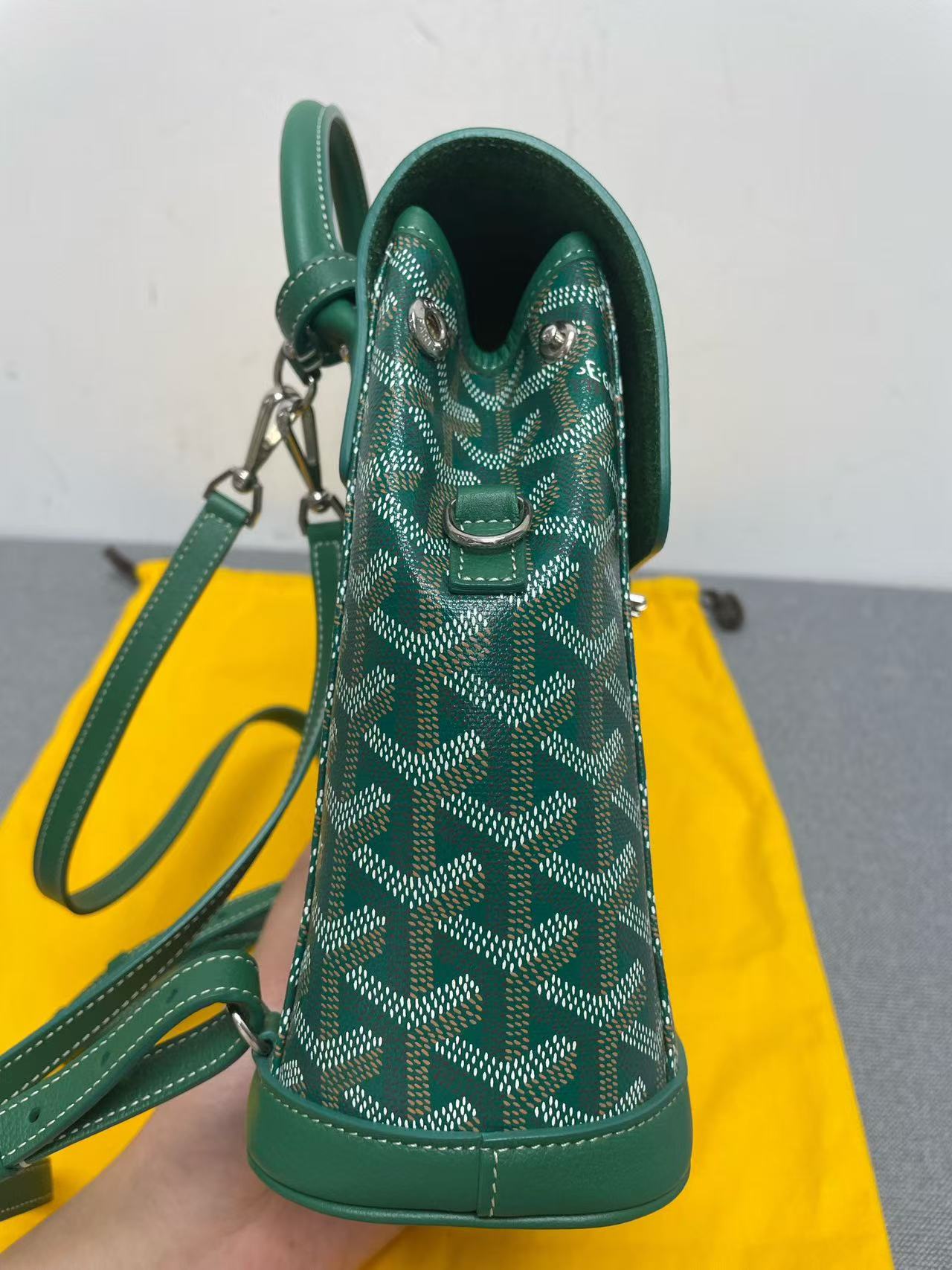 Goyard - Alpin Mini Backpack - Goyardine canvas and leather - Green - (mini)