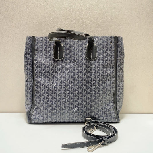 Goyard - Ambassade Tote Bag - Goyardine canvas with leather trim - Grey - (large)