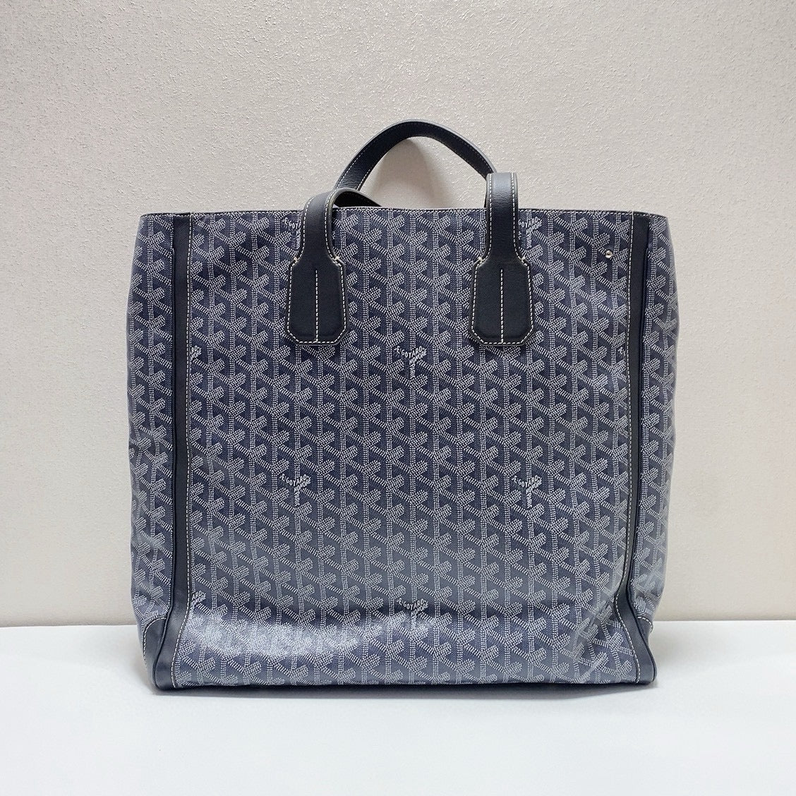 Goyard - Ambassade Tote Bag - Goyardine canvas with leather trim - Grey - (large)
