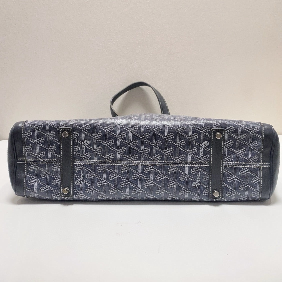 Goyard - Ambassade Tote Bag - Goyardine canvas with leather trim - Grey - (large)