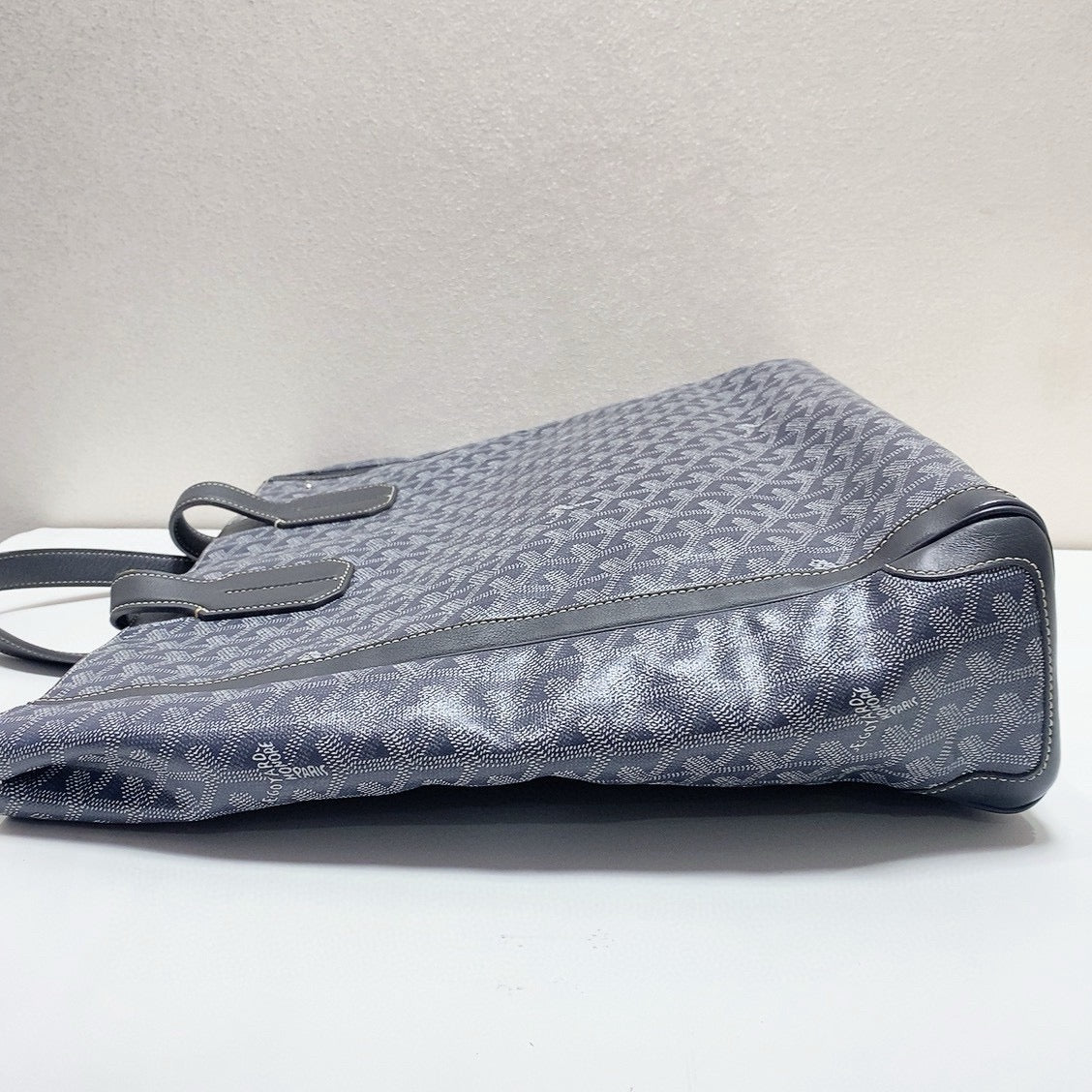Goyard - Ambassade Tote Bag - Goyardine canvas with leather trim - Grey - (large)
