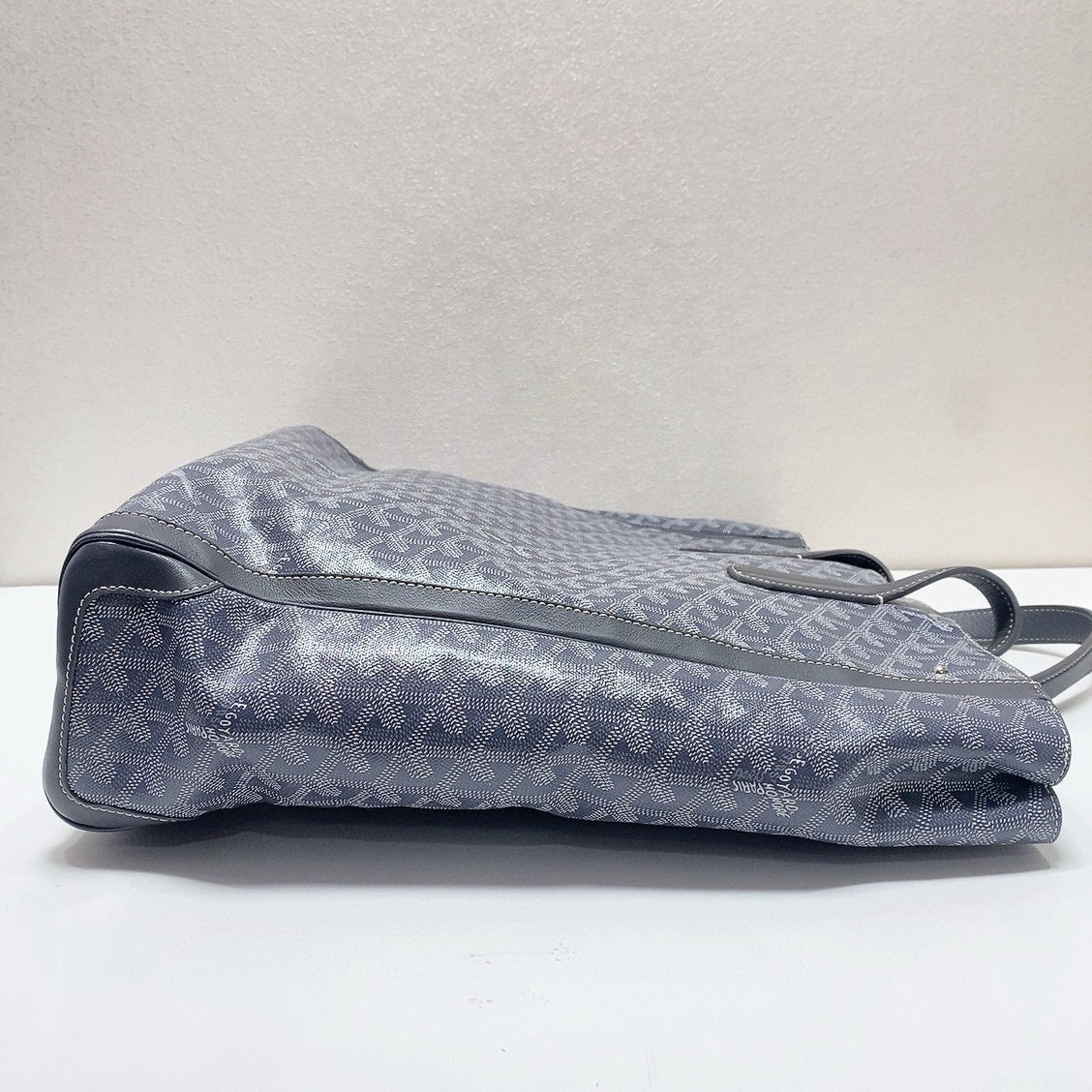 Goyard - Ambassade Tote Bag - Goyardine canvas with leather trim - Grey - (large)