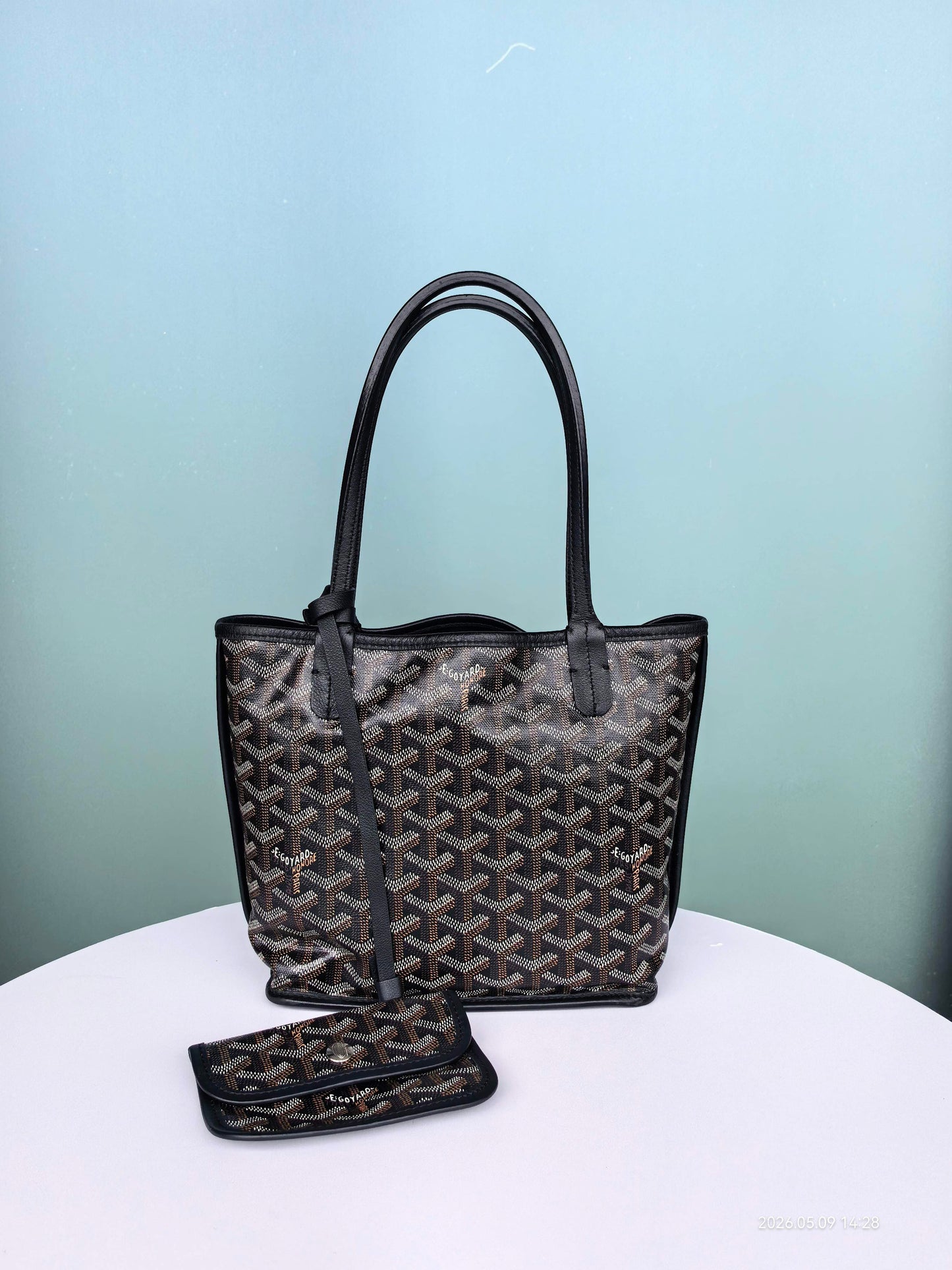 Goyard - Anjou - Cloth - Black - (mini)