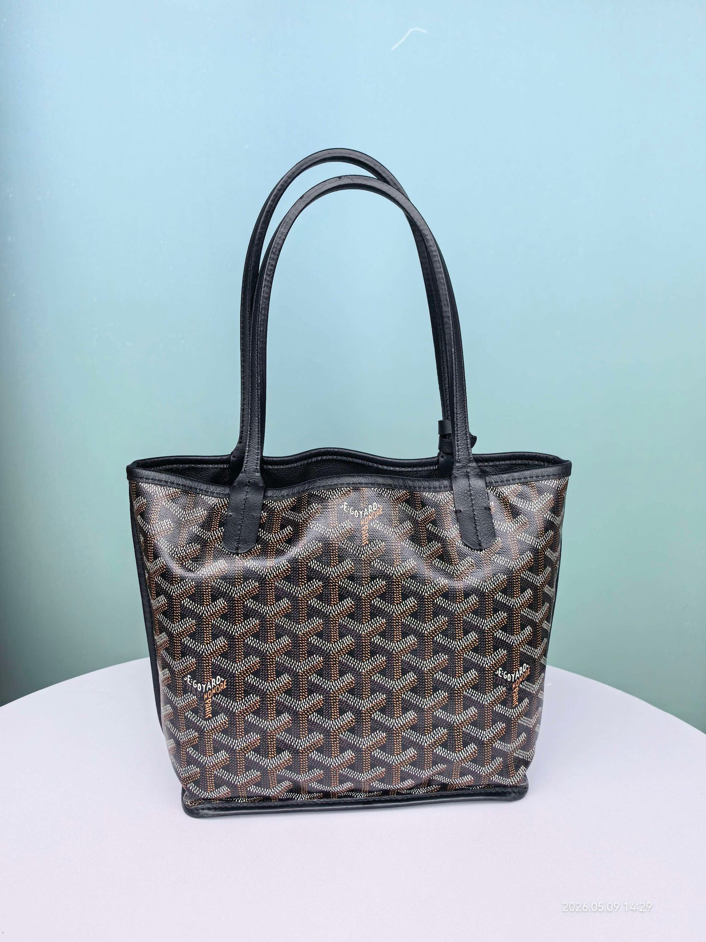 Goyard - Anjou - Cloth - Black - (mini)