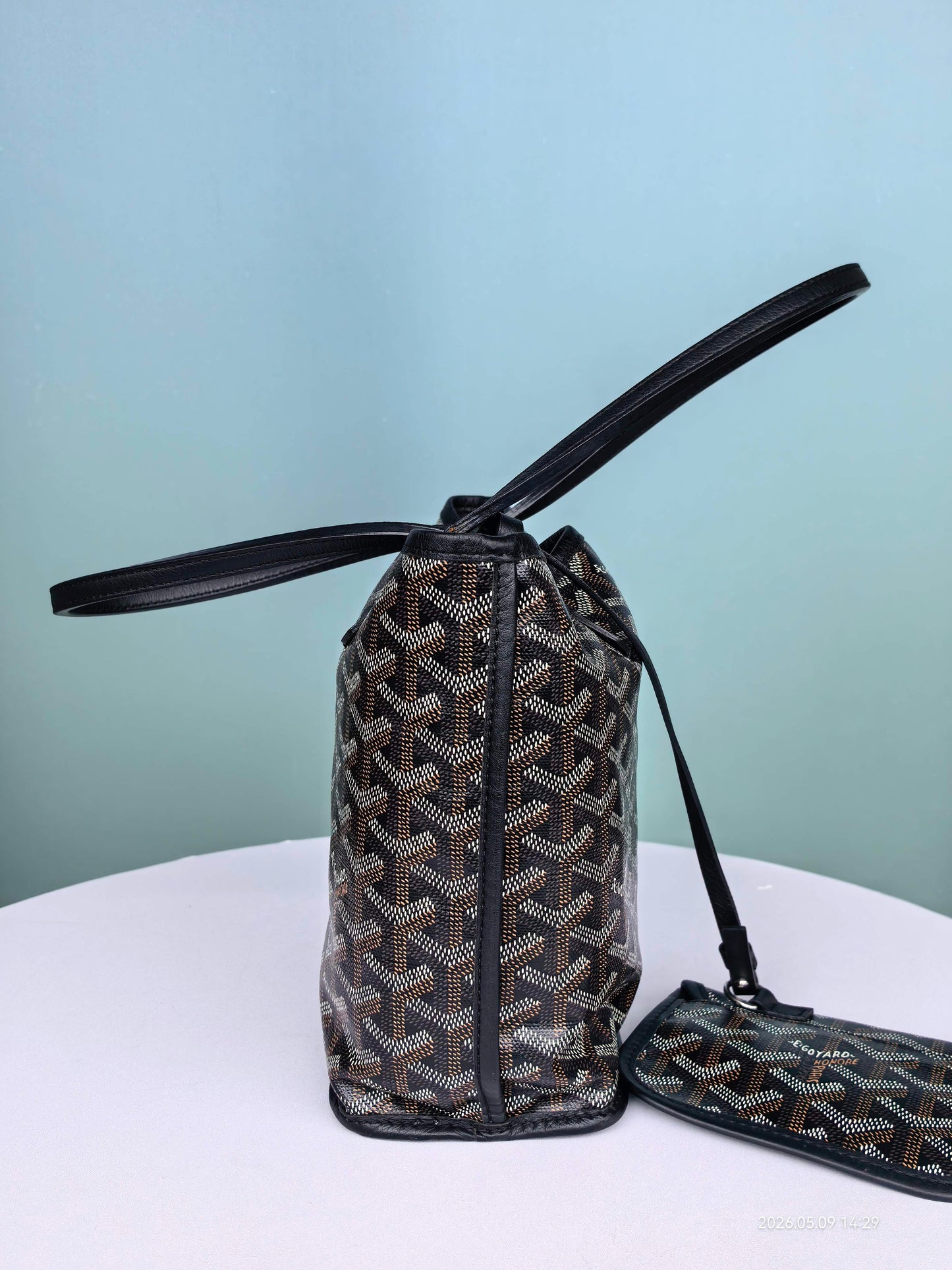 Goyard - Anjou - Cloth - Black - (mini)