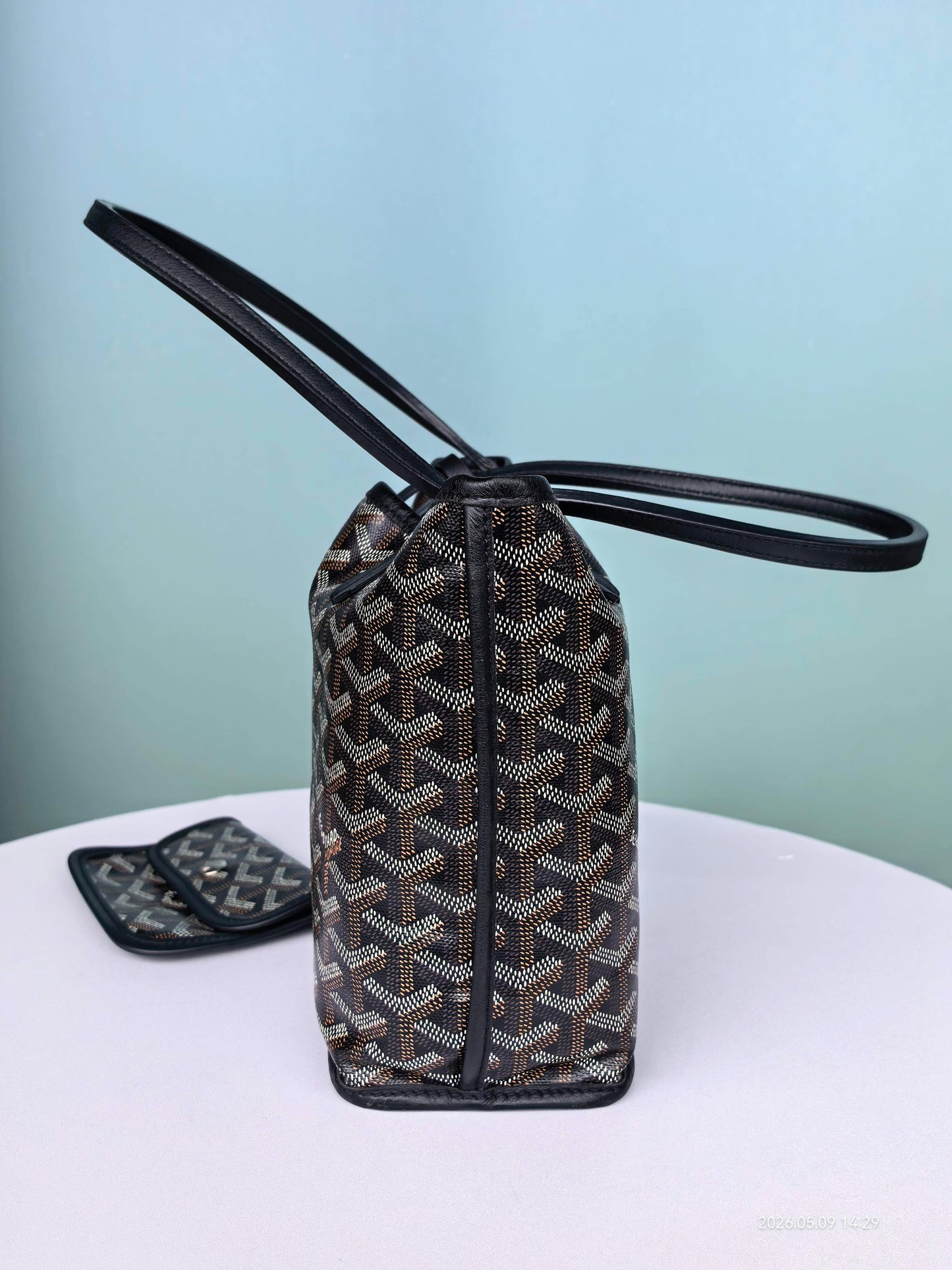 Goyard - Anjou - Cloth - Black - (mini)
