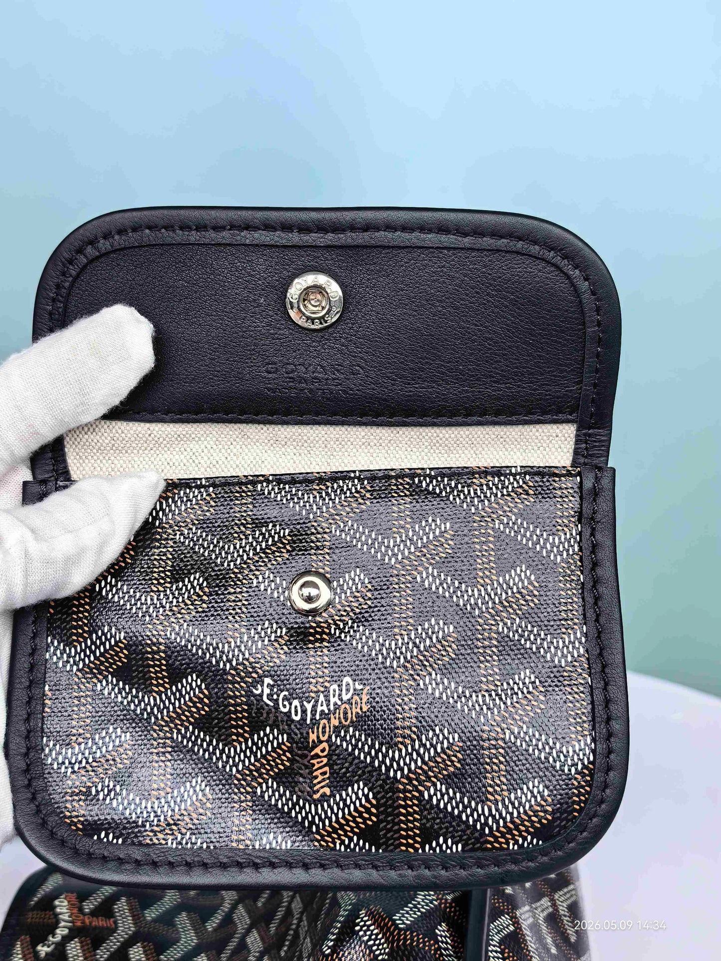 Goyard - Anjou - Cloth - Black - (mini)