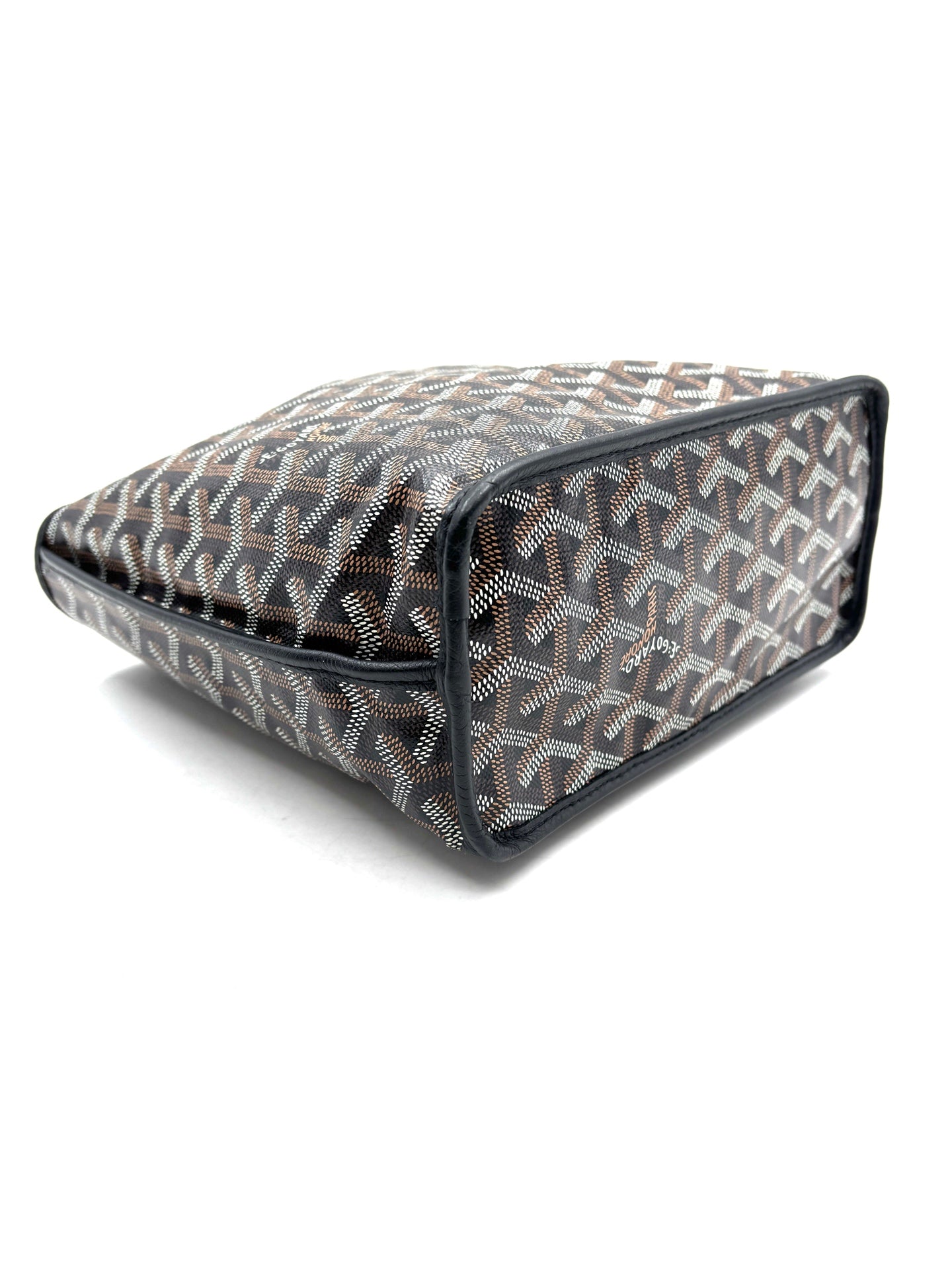 Goyard - Anjou - Goyardine canvas with cowhide leather trim - Black - (mini)