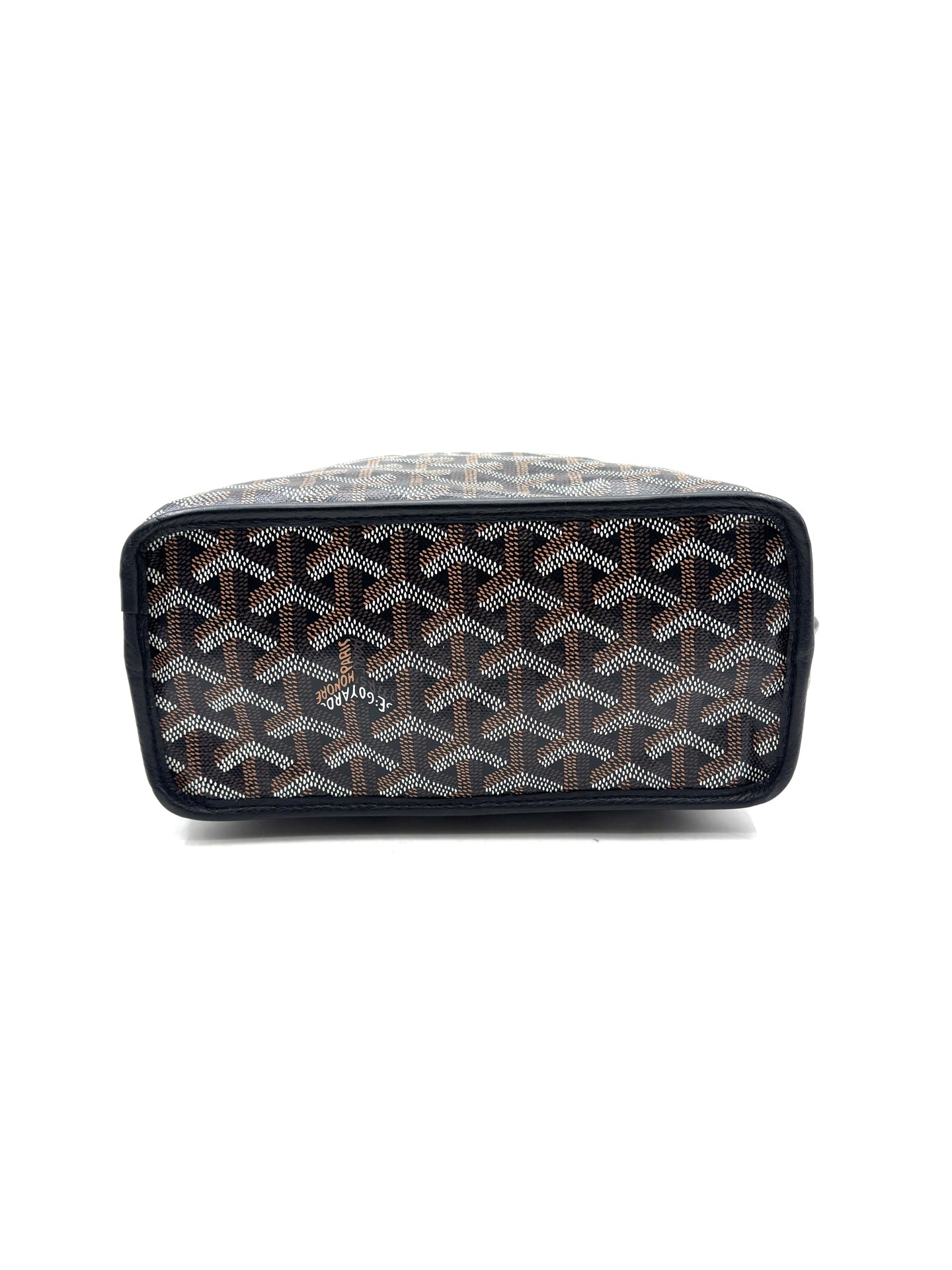 Goyard - Anjou - Goyardine canvas with cowhide leather trim - Black - (mini)