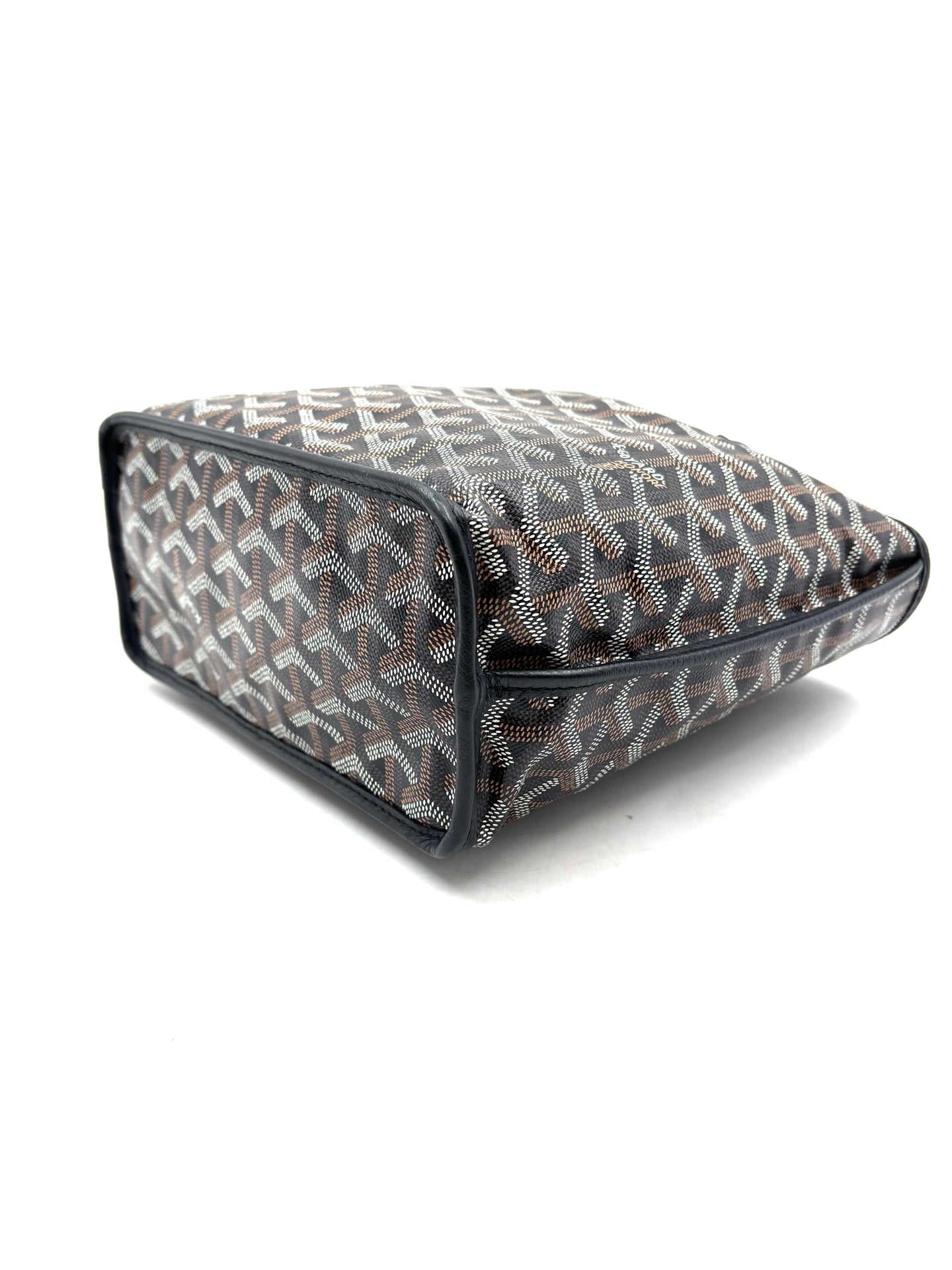 Goyard - Anjou - Goyardine canvas with cowhide leather trim - Black - (mini)
