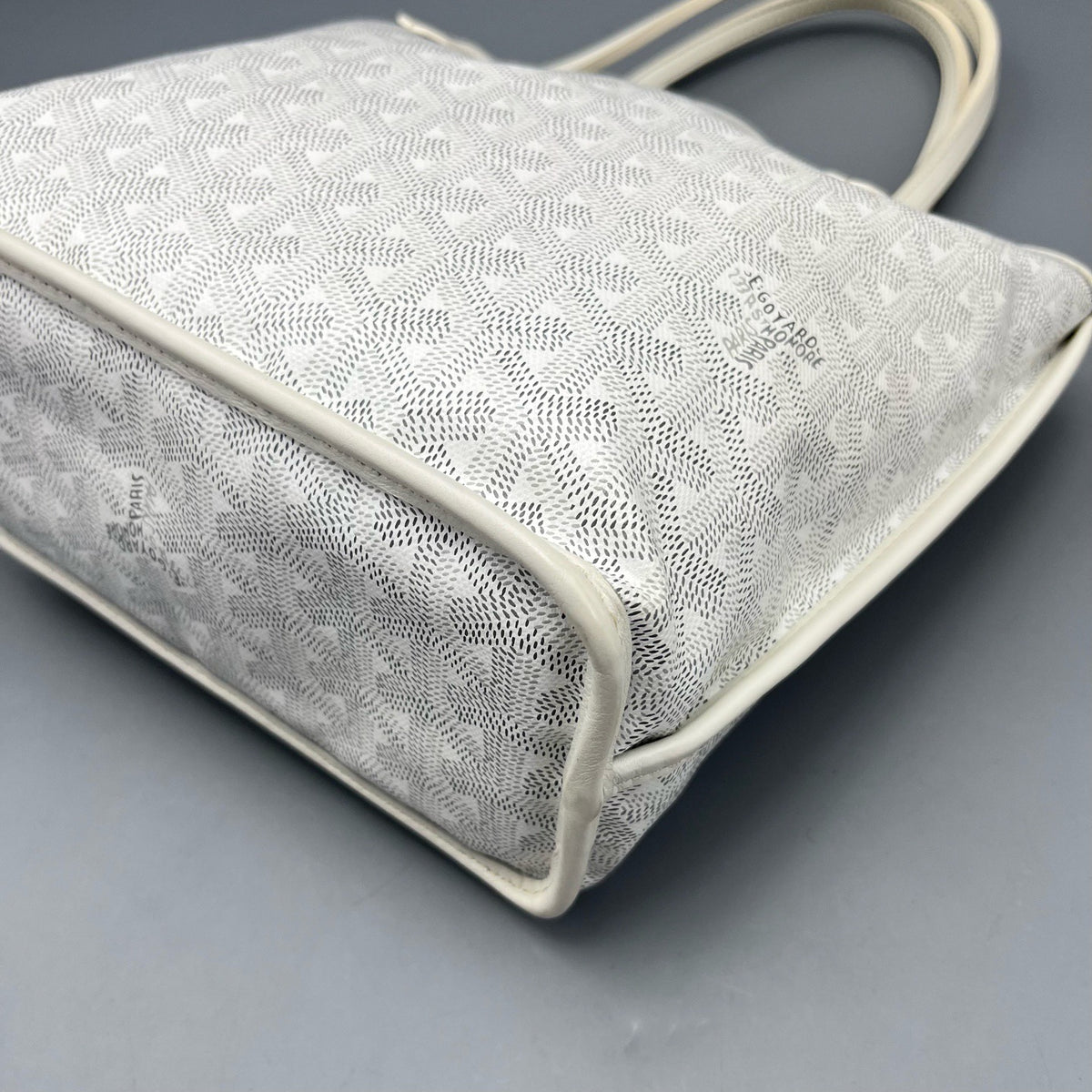 Goyard - Anjou Mini Tote with Pouch - Cloth - White - (mini)