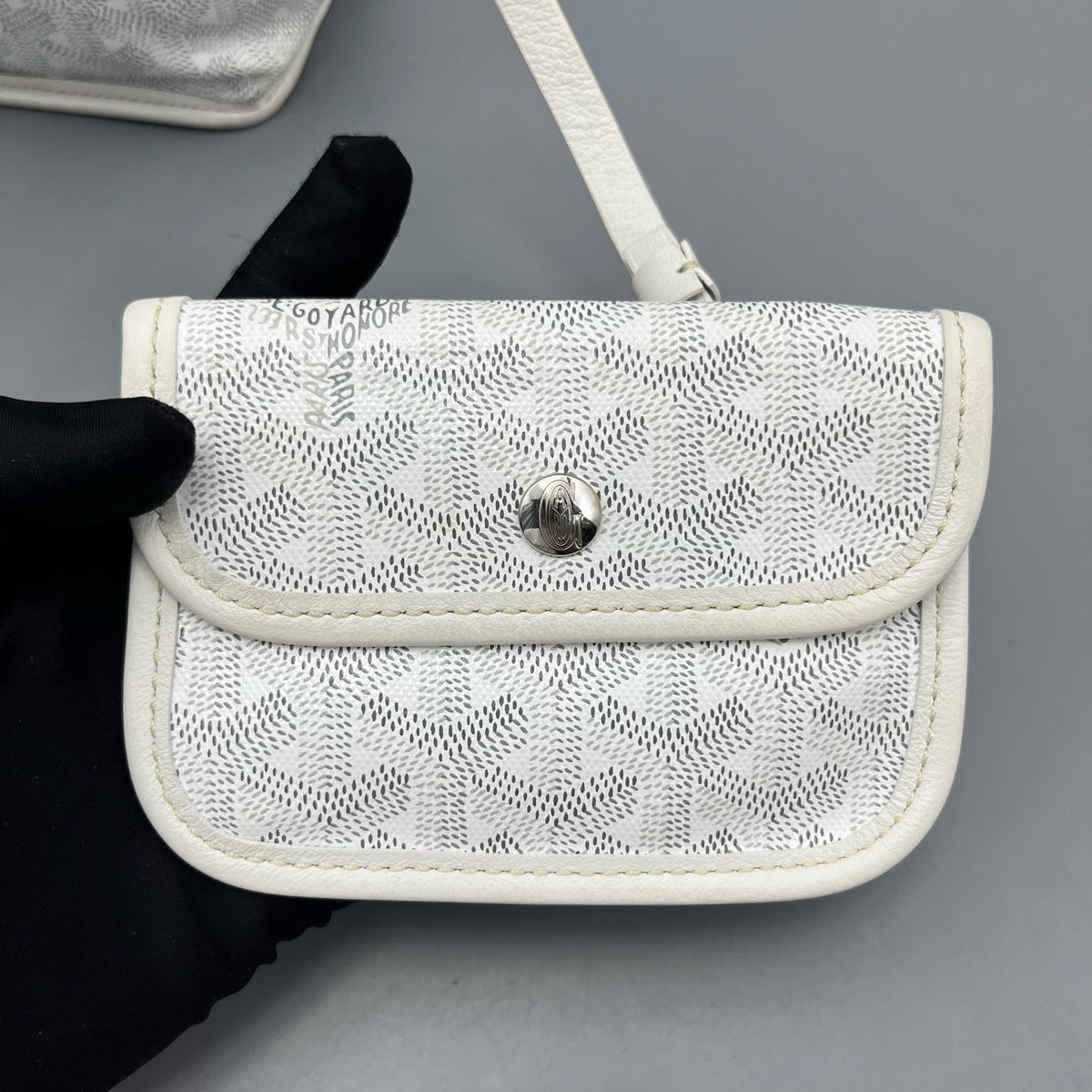 Goyard - Anjou Mini Tote with Pouch - Cloth - White - (mini)