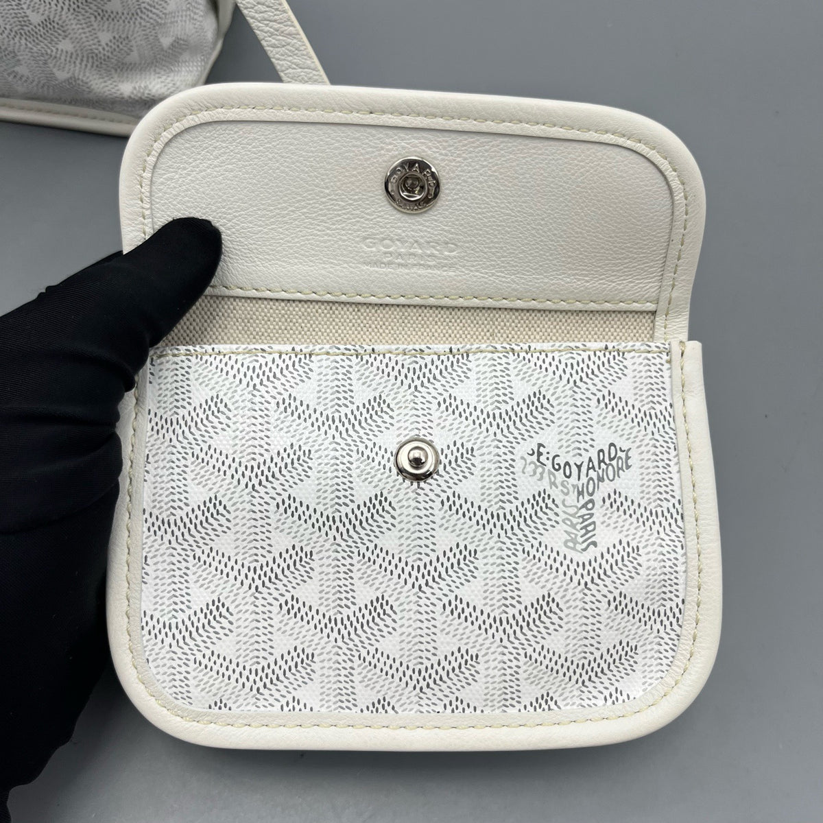 Goyard - Anjou Mini Tote with Pouch - Cloth - White - (mini)