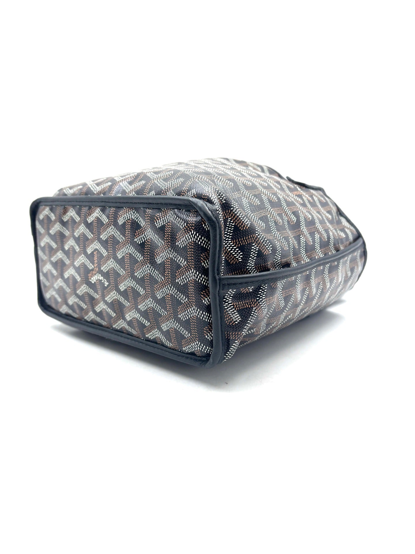 Goyard - Anjou Reversible Mini Tote Bag - Goyardine canvas and cowhide leather - Black - (mini)