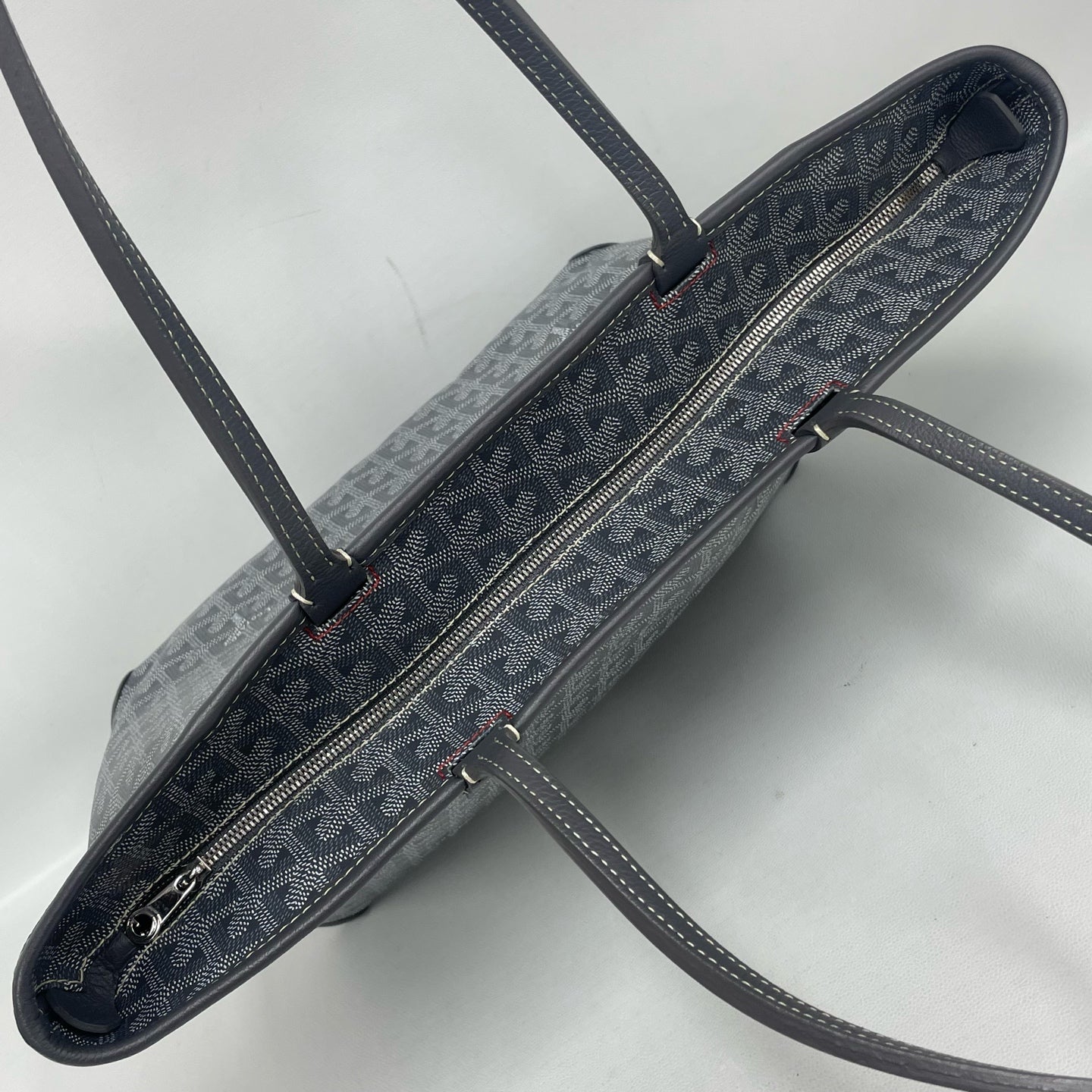 Goyard - Artois - Goyardine canvas with leather trim - Grey - (medium)