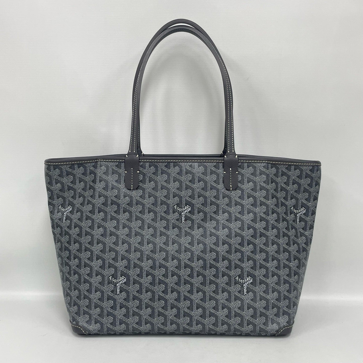Goyard - Artois - Goyardine canvas with leather trim - Grey - (medium)
