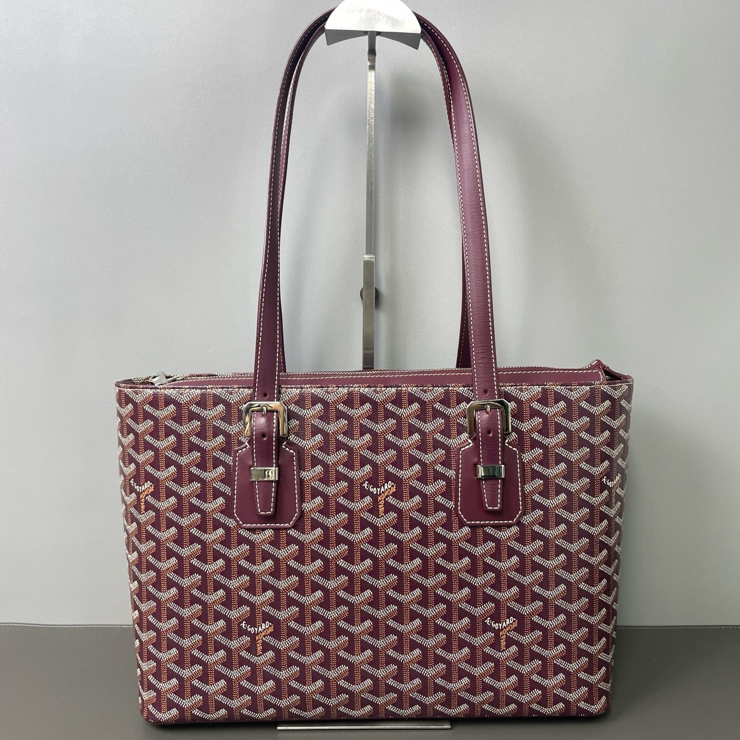 Goyard - Bella Tote - Cloth - Burgundy - (medium)