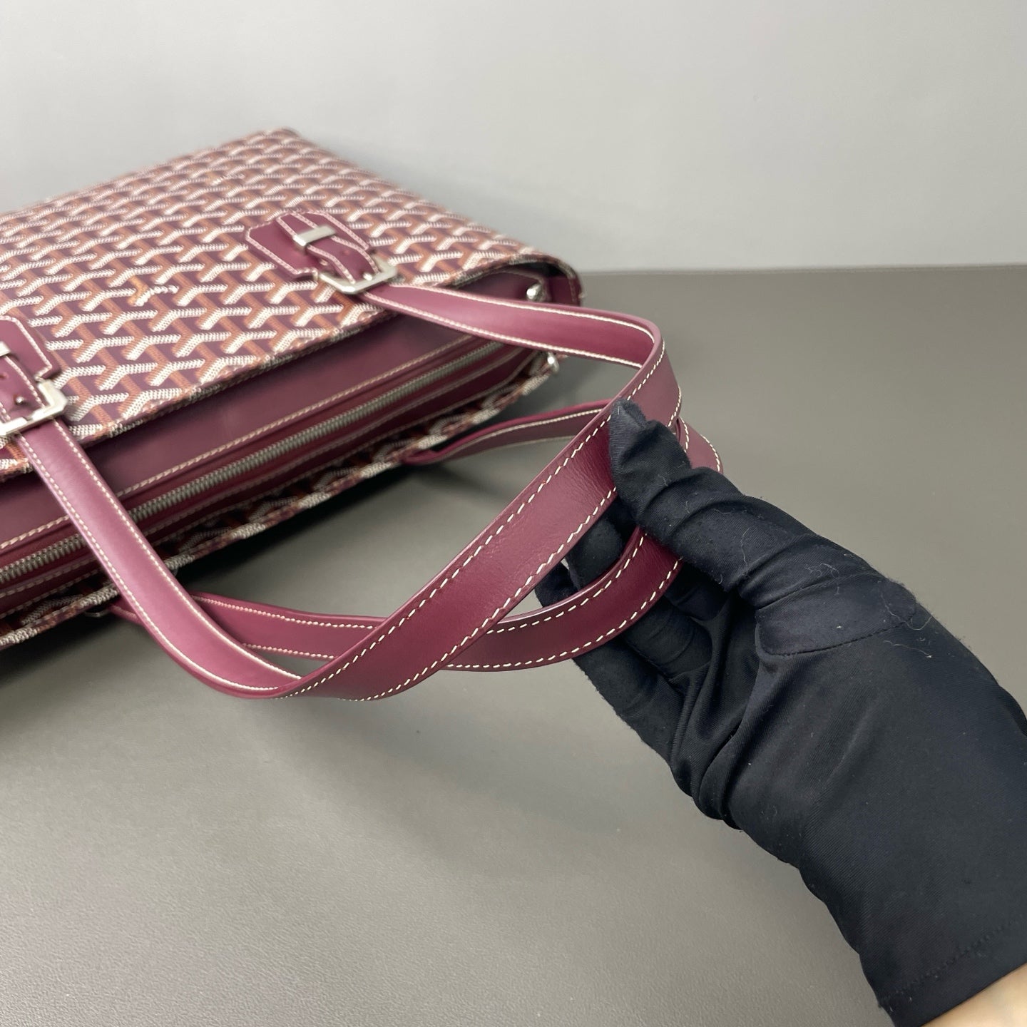 Goyard - Bella Tote - Cloth - Burgundy - (medium)