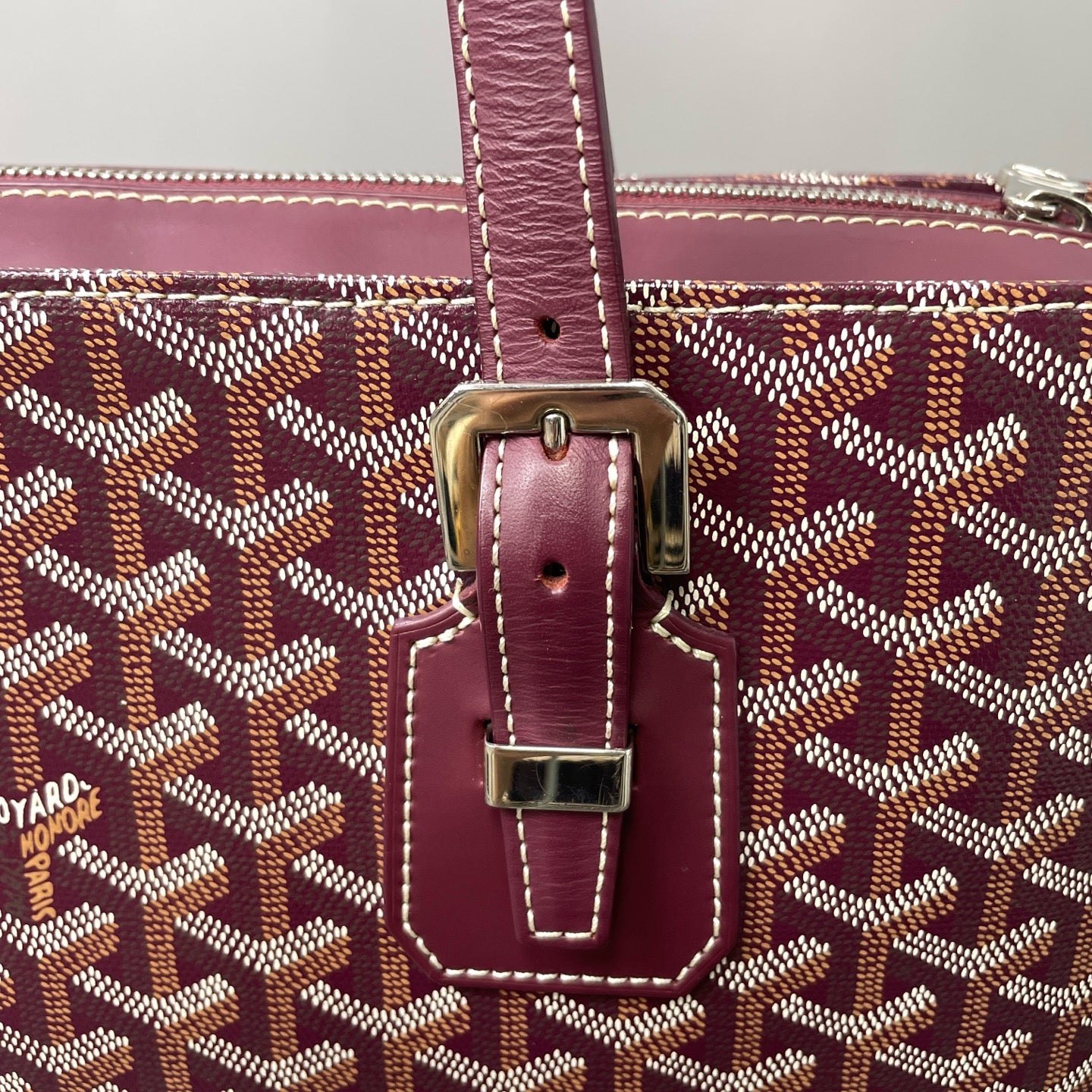 Goyard - Bella Tote - Cloth - Burgundy - (medium)