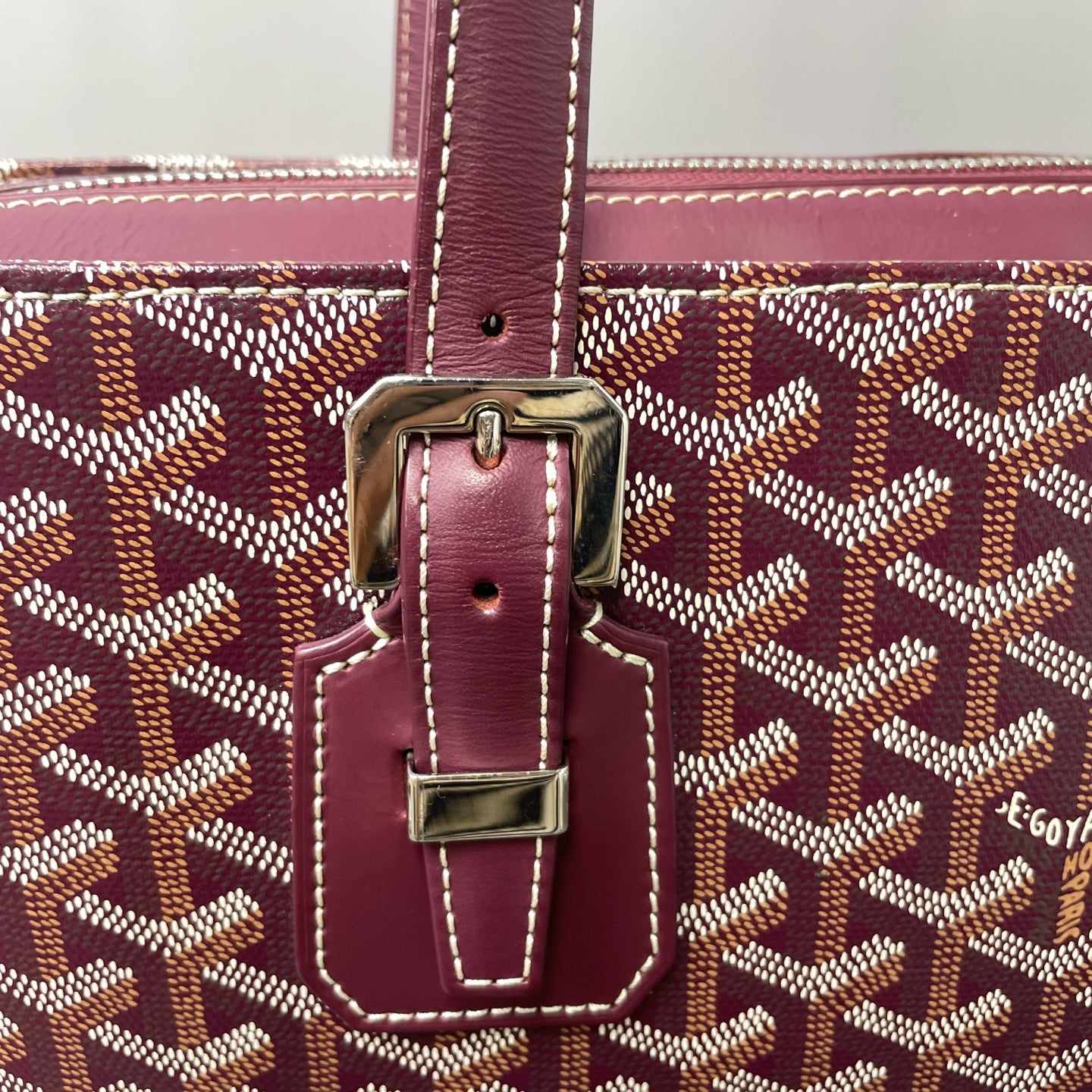 Goyard - Bella Tote - Cloth - Burgundy - (medium)
