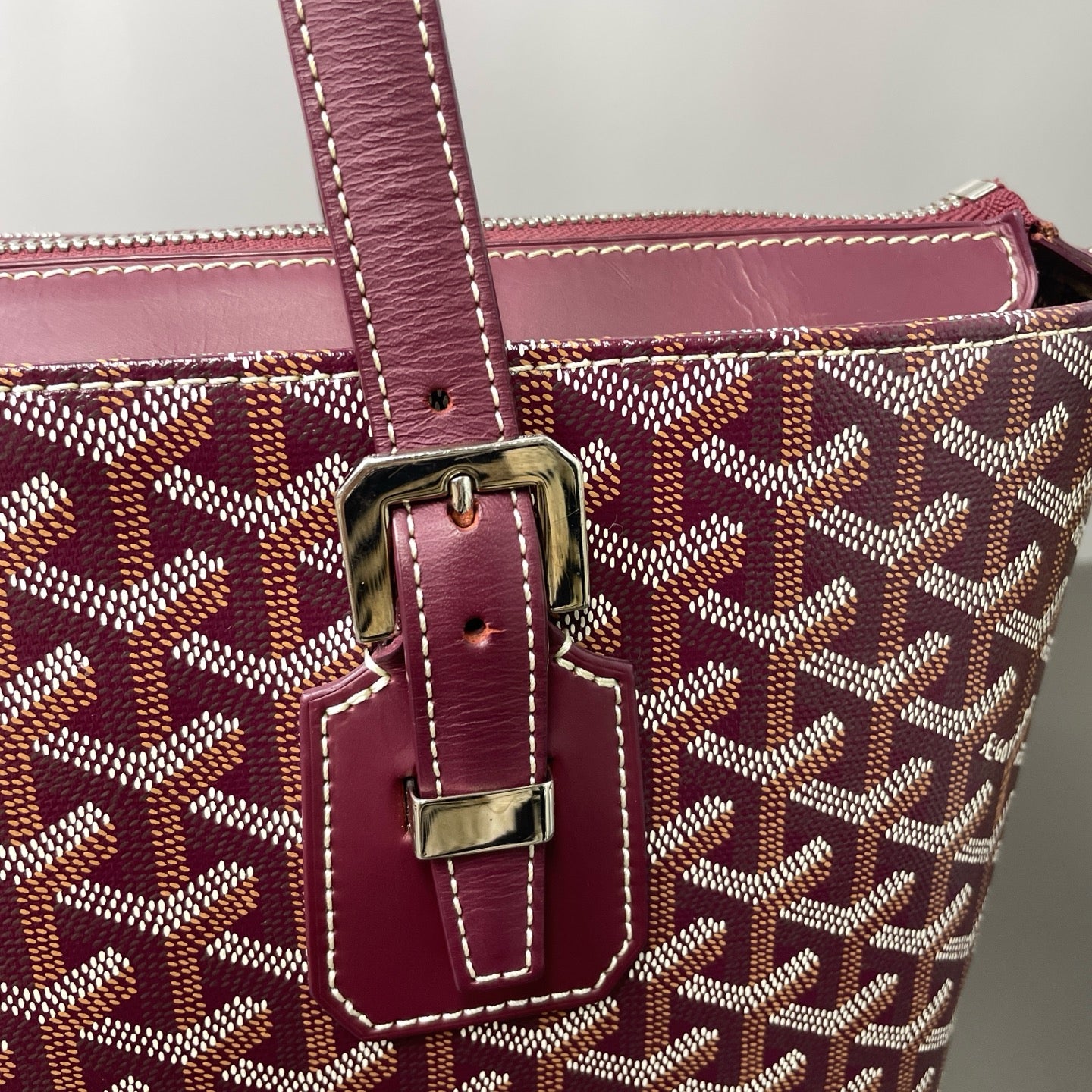 Goyard - Bella Tote - Cloth - Burgundy - (medium)