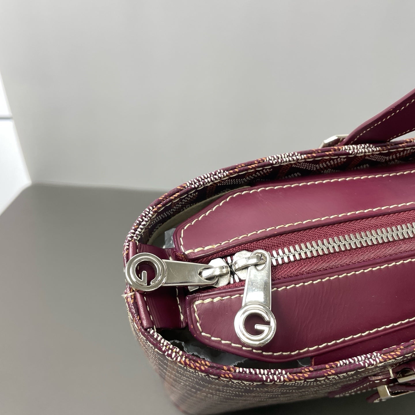 Goyard - Bella Tote - Cloth - Burgundy - (medium)