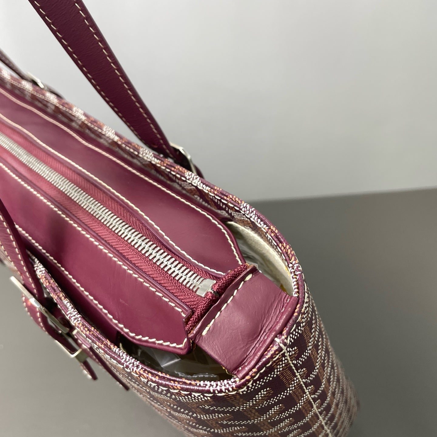 Goyard - Bella Tote - Cloth - Burgundy - (medium)
