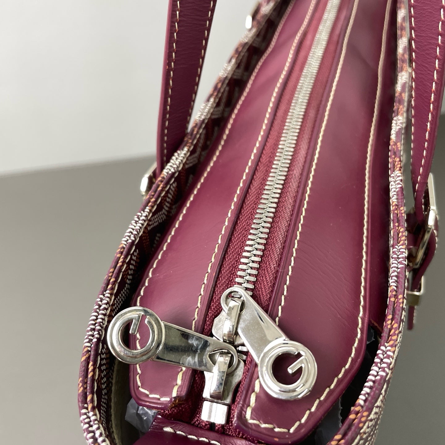 Goyard - Bella Tote - Cloth - Burgundy - (medium)