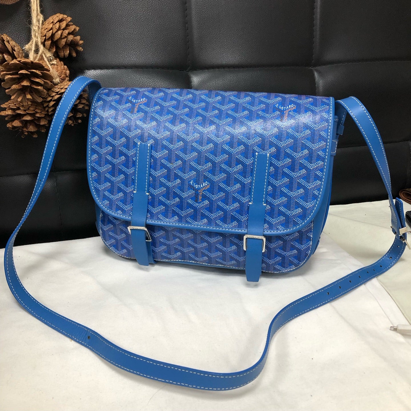 Goyard - Belvedere - Cloth - Blue - (medium)