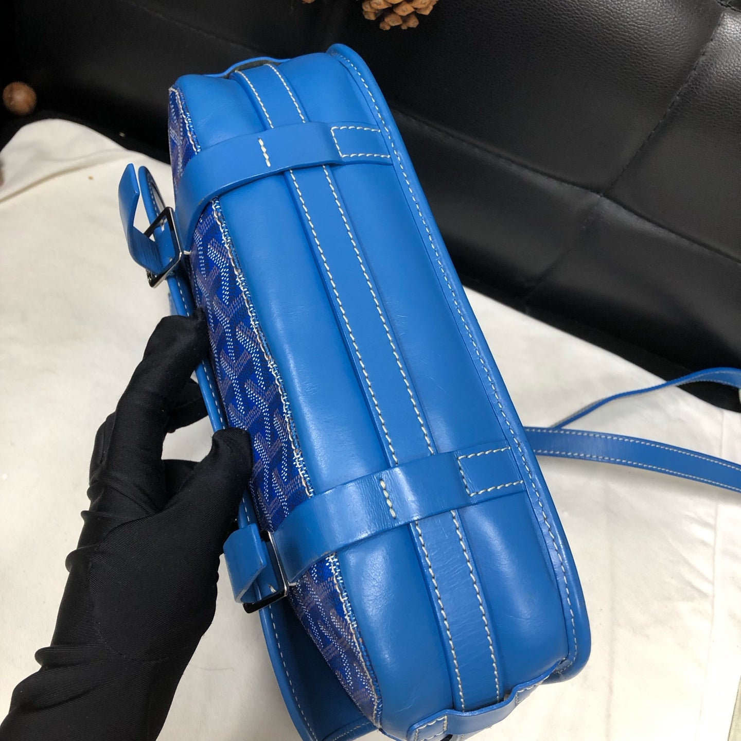 Goyard - Belvedere - Cloth - Blue - (medium)