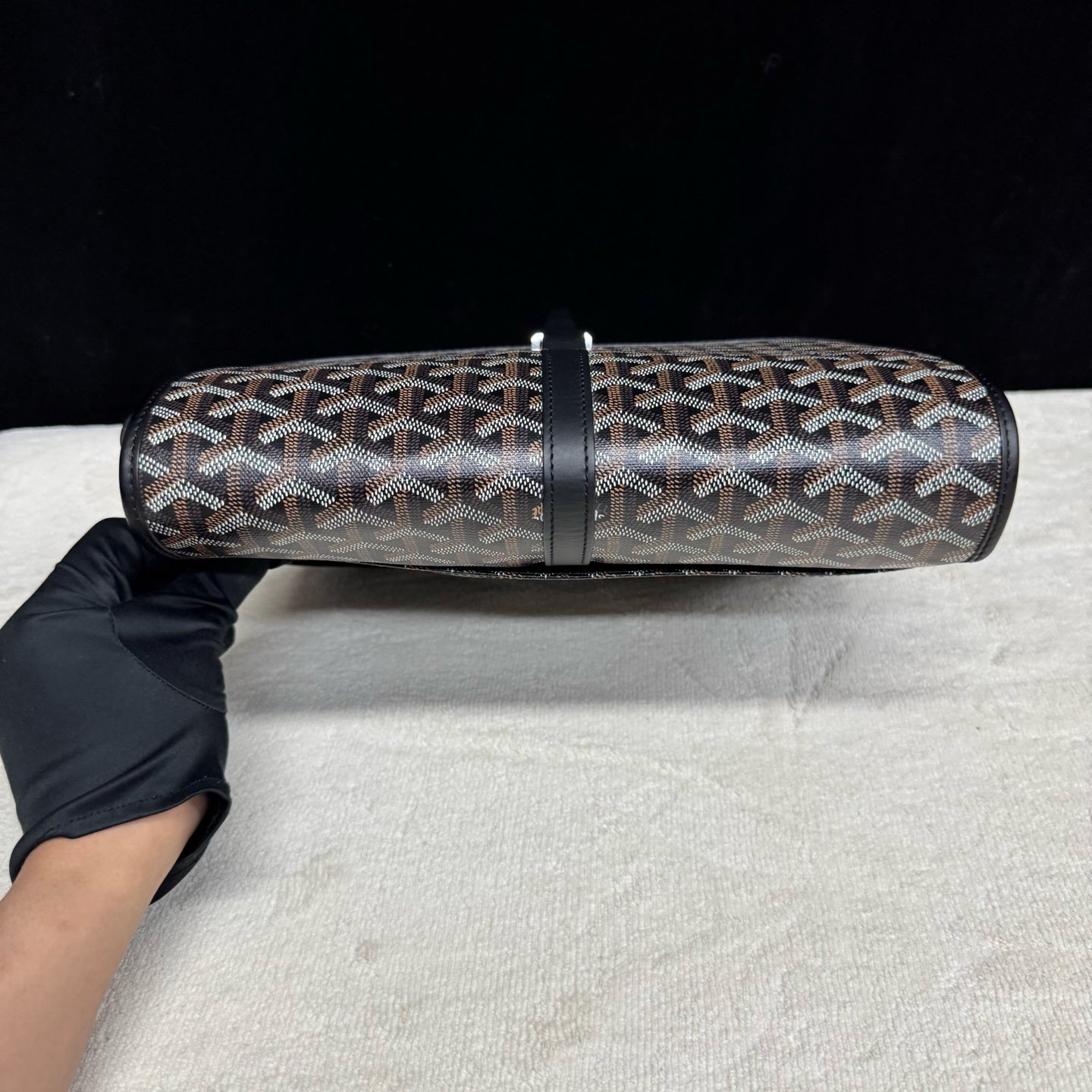 Goyard - Belvedere - Goyardine canvas with leather trim - Black - (medium)