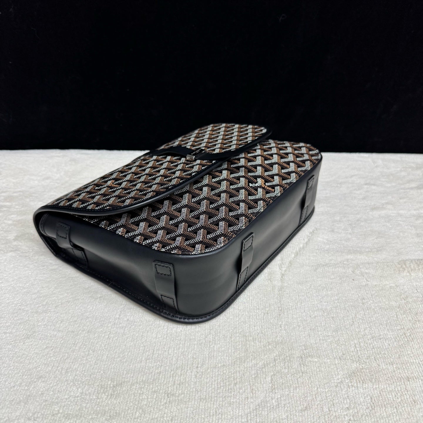 Goyard - Belvedere - Goyardine canvas with leather trim - Black - (medium)
