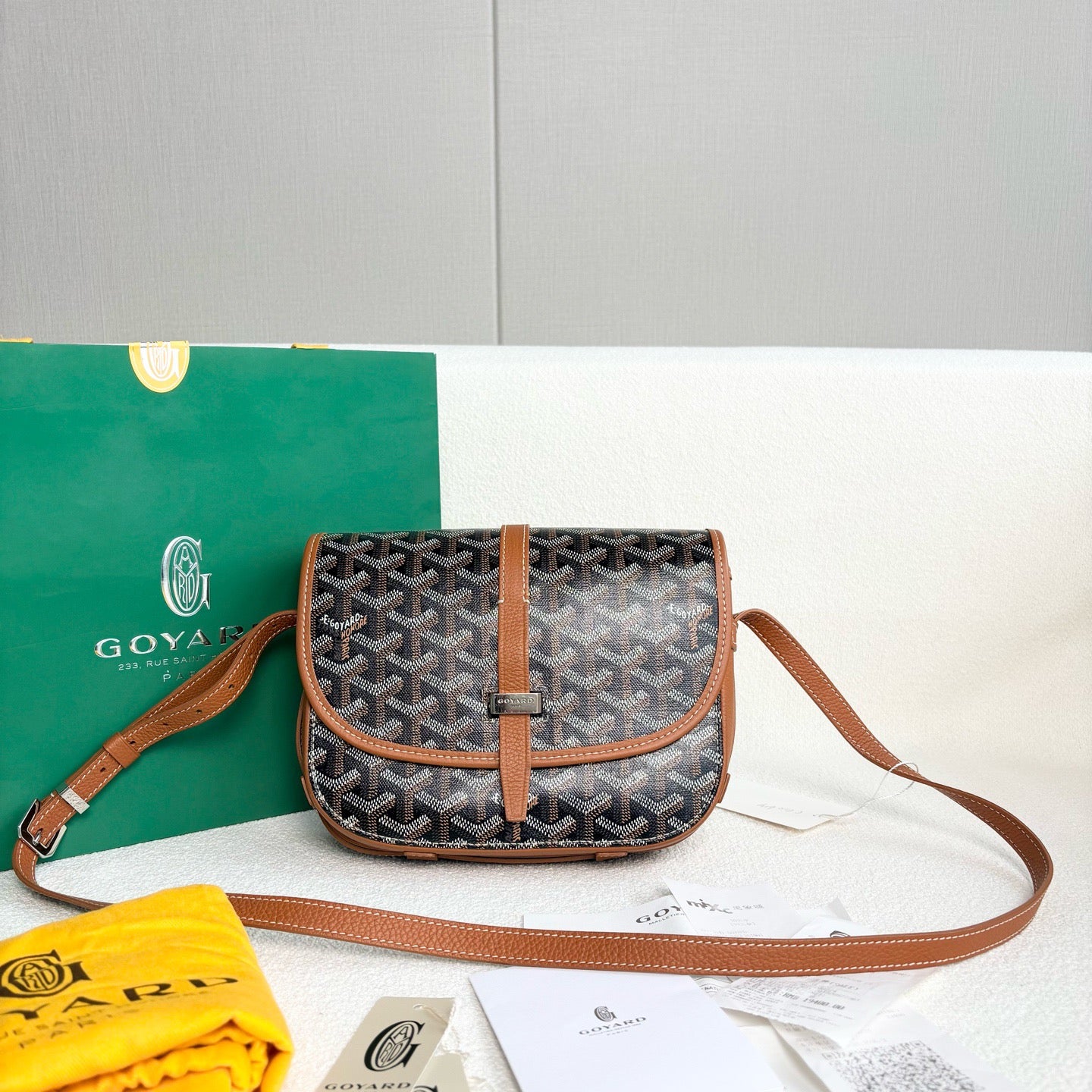 Goyard - Belvédère - Leather - Brown - (small)