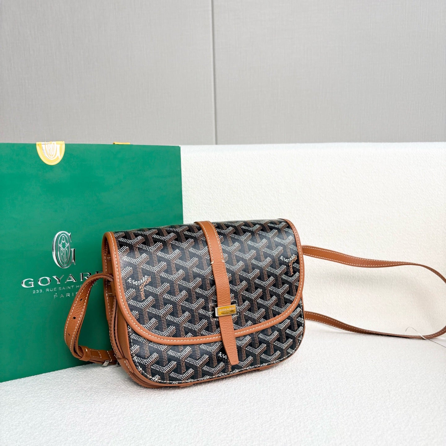 Goyard - Belvédère - Leather - Brown - (small)