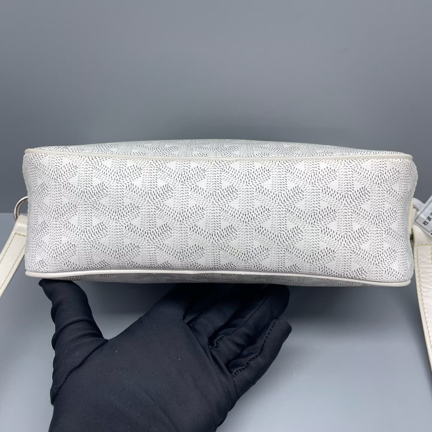Goyard - Camera Bag - Goyardine canvas with leather trim - White - (small)