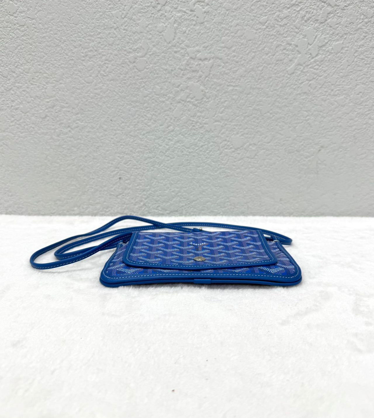 Goyard - Envelope Bag - Goyardine canvas and leather trim - Blue - (small)