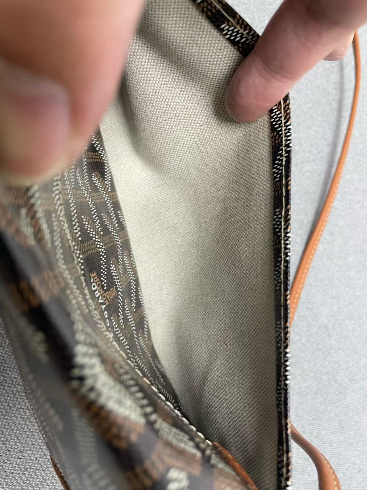 Goyard - Envelope Wallet on Chain - Goyardine coated canvas with Chevreuil calfskin trim - Multicolour - (mini)