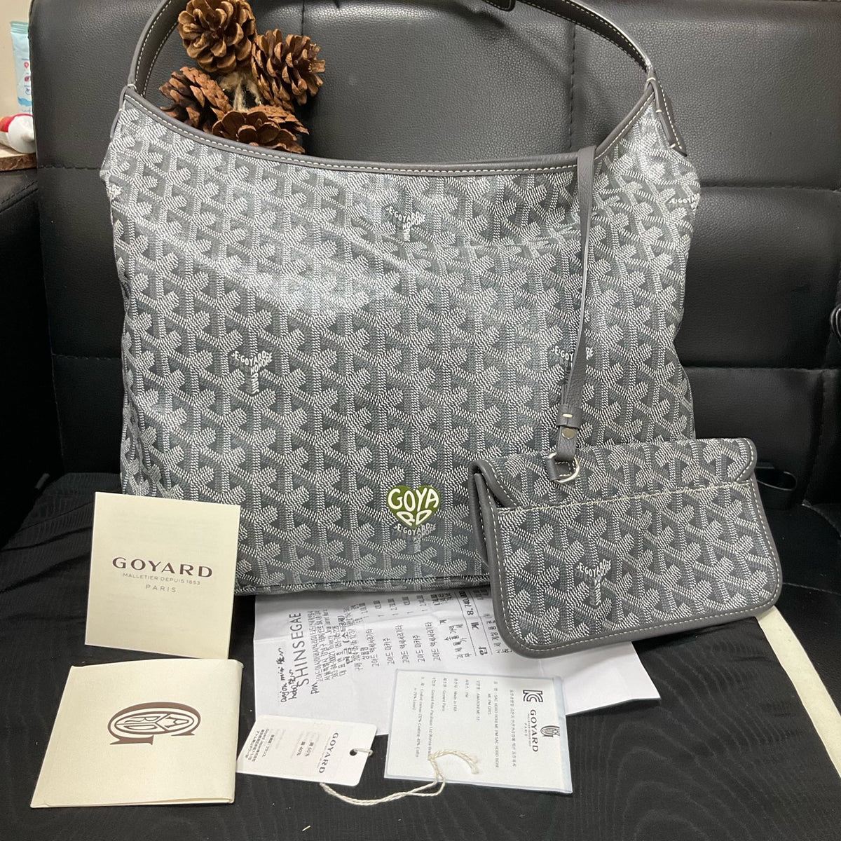 Goyard - Heart Limited Edition Hobo - Leather - Grey - (medium)