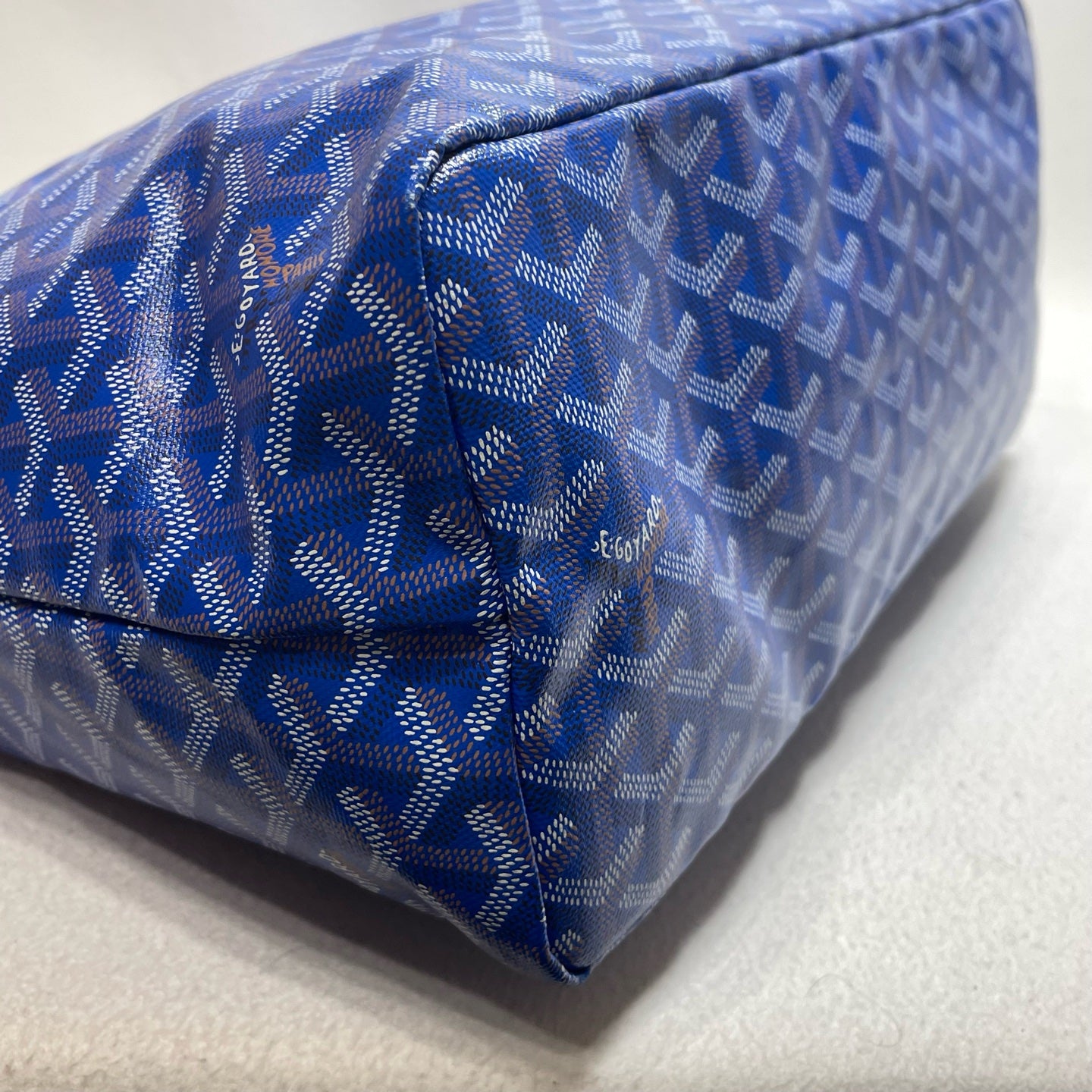Goyard - Hobo - Goyardine canvas with leather trim - Blue - (medium)