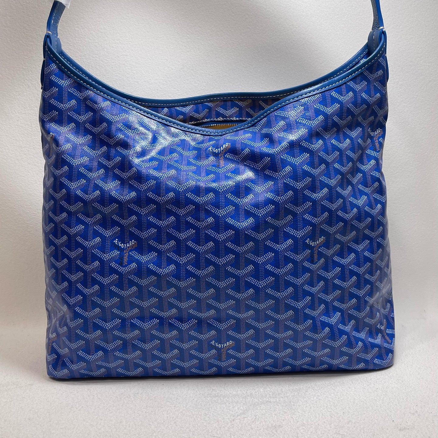 Goyard - Hobo - Goyardine canvas with leather trim - Blue - (medium)