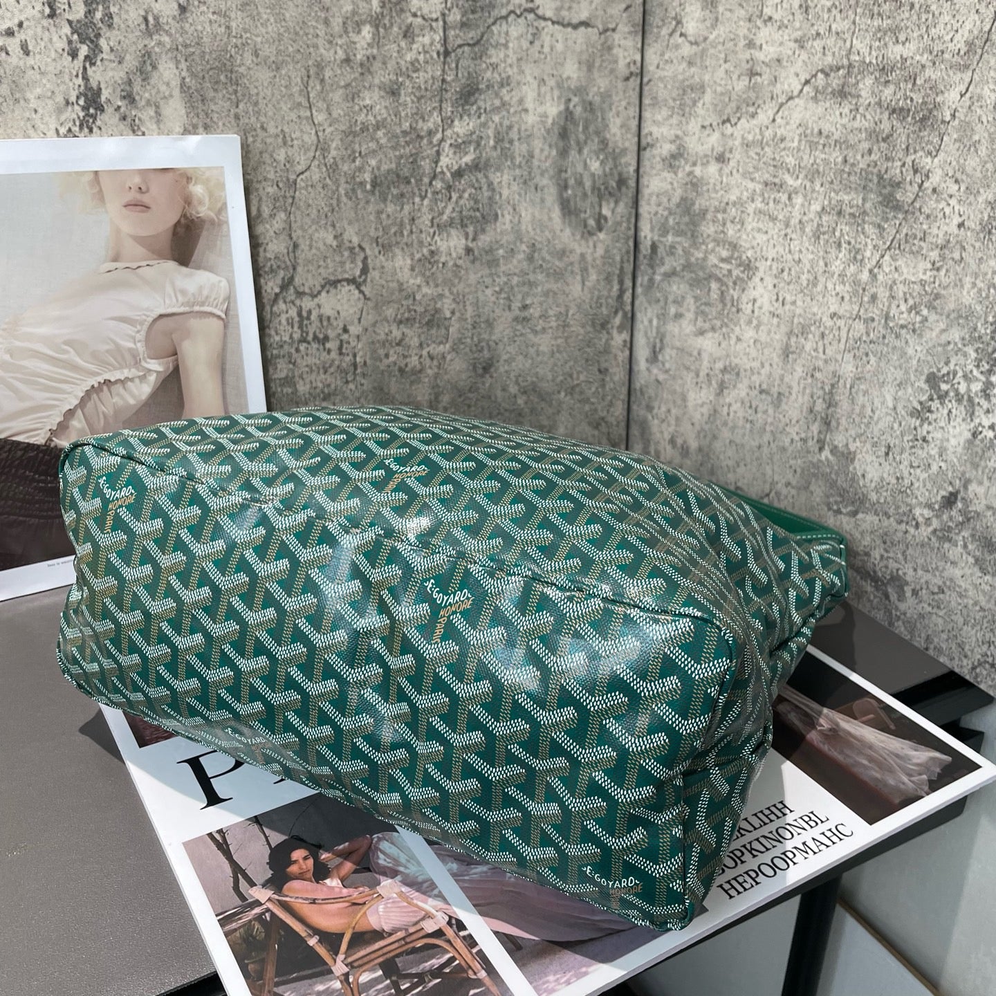 Goyard - Hobo - Goyardine canvas with leather trim - Green - (Medium)