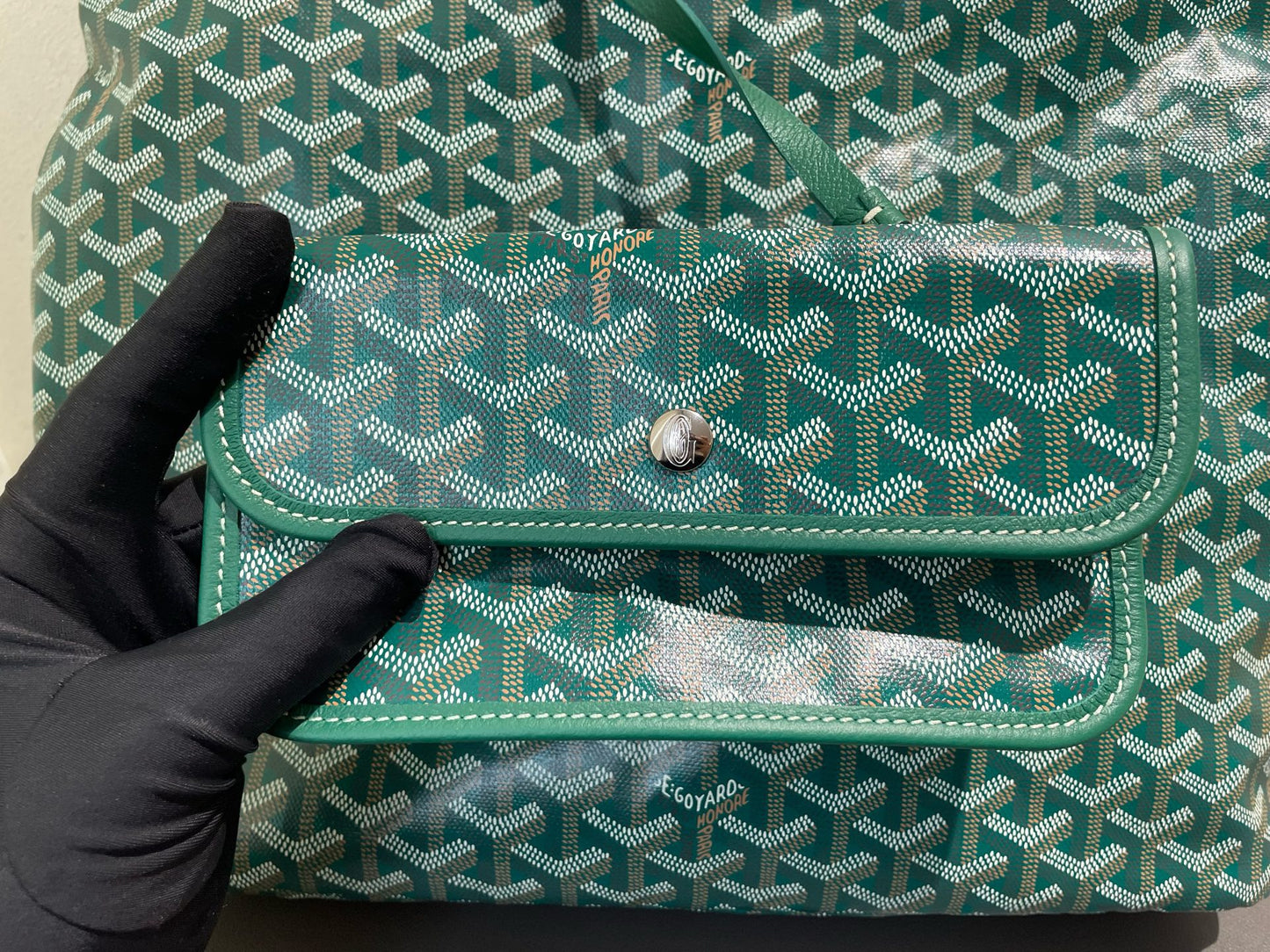 Goyard - Hobo - Goyardine canvas with leather trim - Green - (Medium)