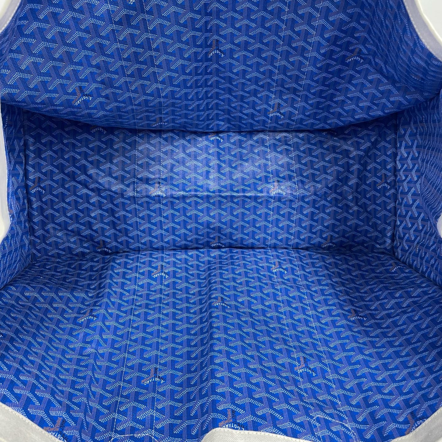 Goyard - Méditerranée Tote - Coated canvas and canvas with leather trim - Beige, Blue, Brown - (Large)