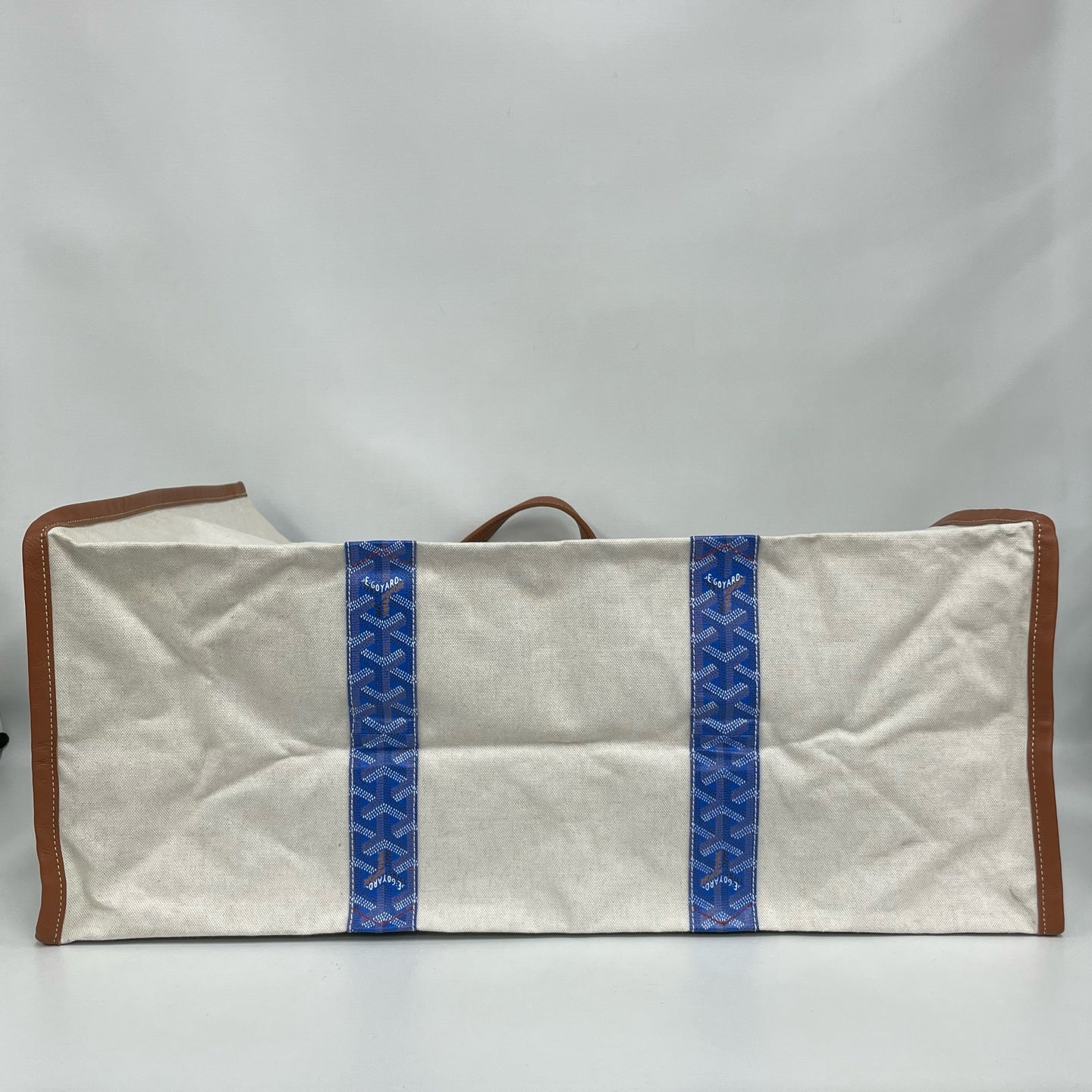 Goyard - Méditerranée Tote - Coated canvas and canvas with leather trim - Beige, Blue, Brown - (Large)