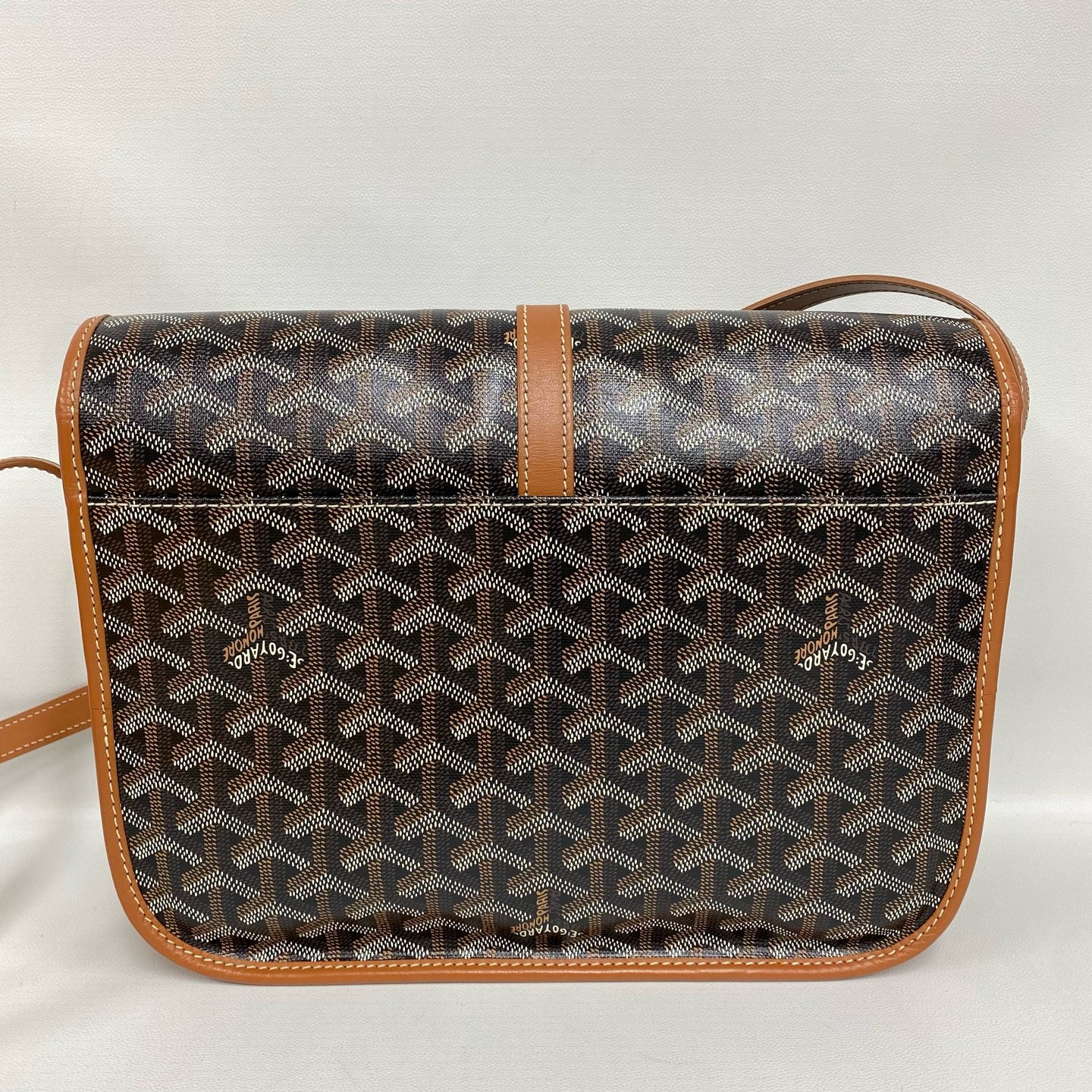 Goyard - Messenger Bag - Goyardine canvas with leather trim - Brown - (Medium)