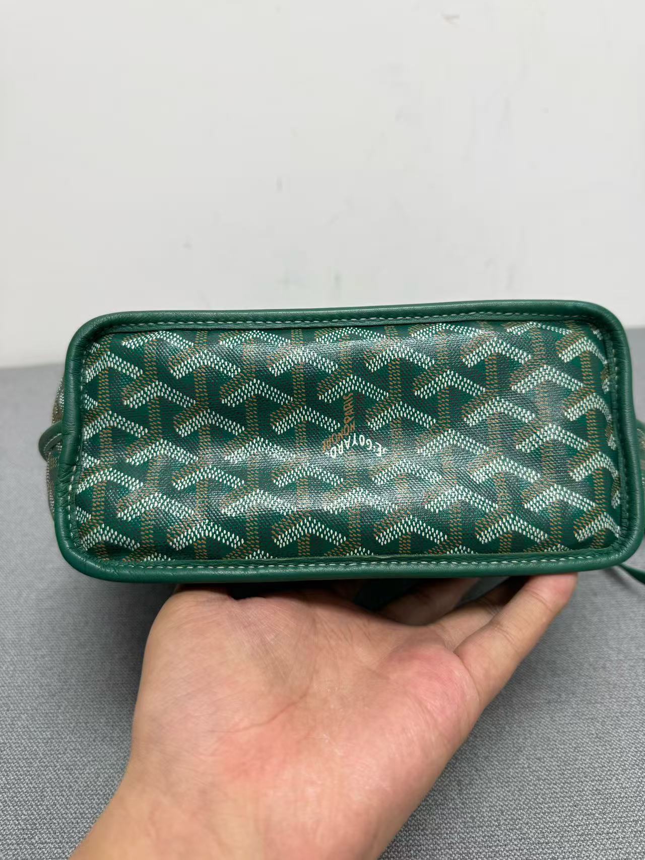 Goyard - Mini Tote - Goyardine canvas with leather trim - Green - (mini)