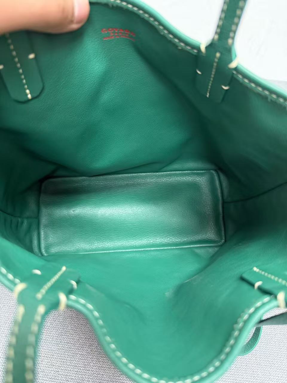 Goyard - Mini Tote - Goyardine canvas with leather trim - Green - (mini)