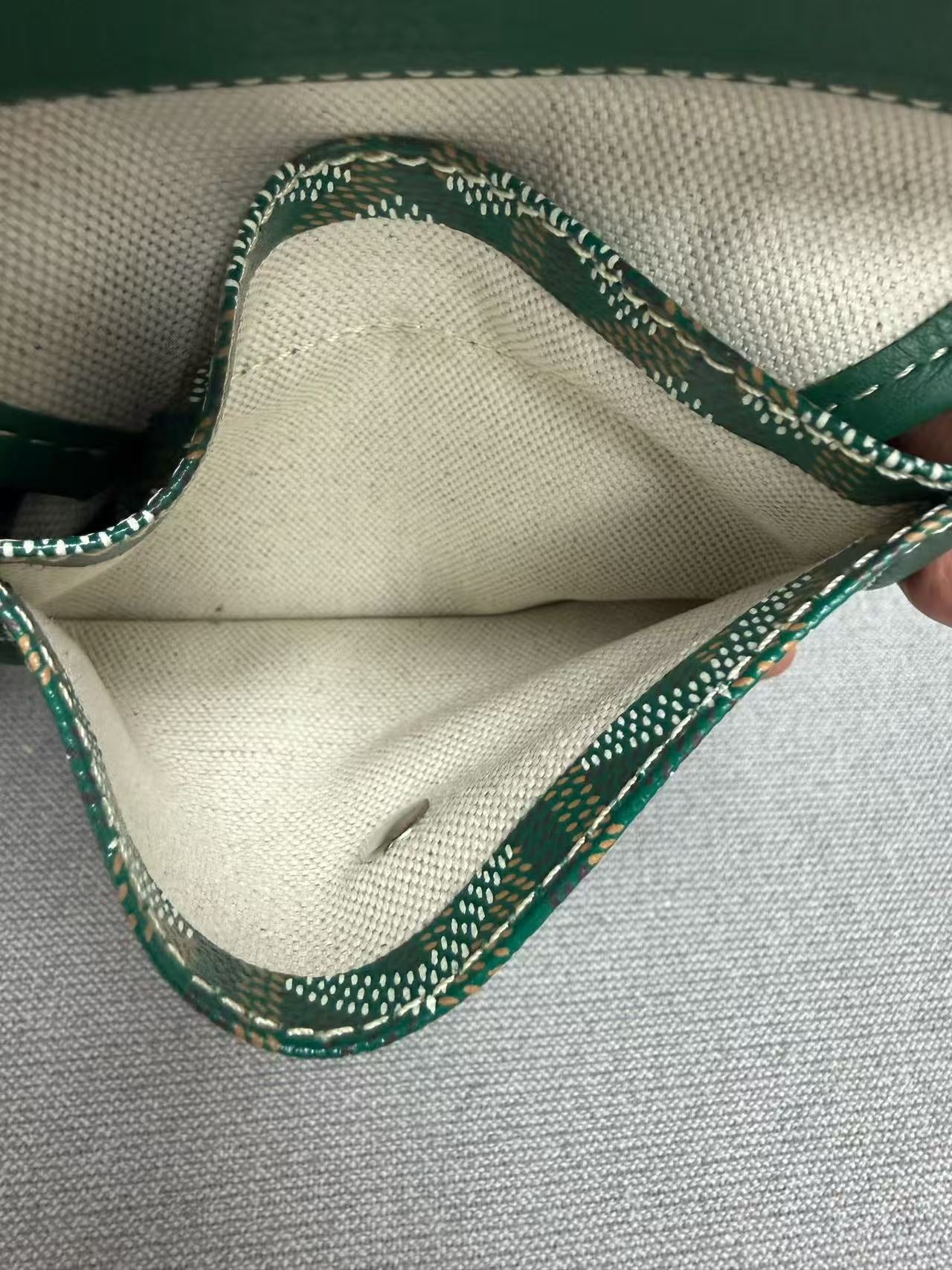 Goyard - Mini Tote - Goyardine canvas with leather trim - Green - (mini)