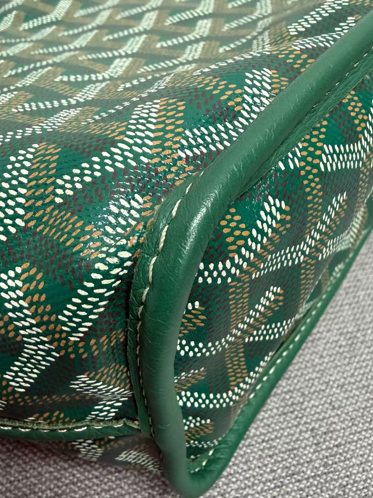 Goyard - Mini Tote - Goyardine canvas with leather trim - Green - (mini)