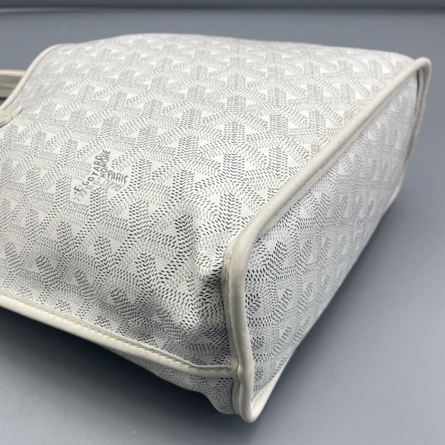 Goyard - Mini Tote - Goyardine canvas with leather trim - White - (mini)